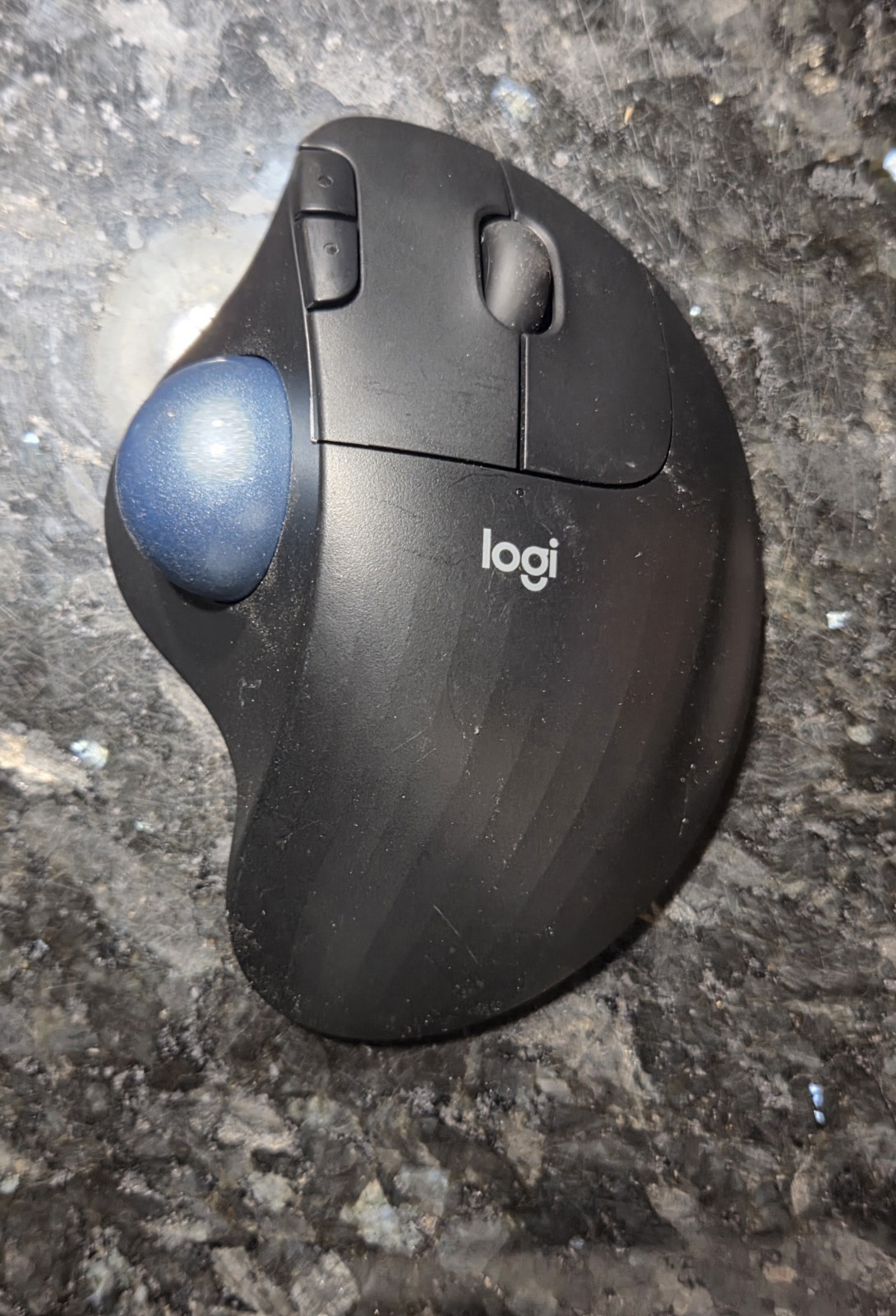 logitech logi ERGO M575S Mouse Tested Works TR0006 Black Blue