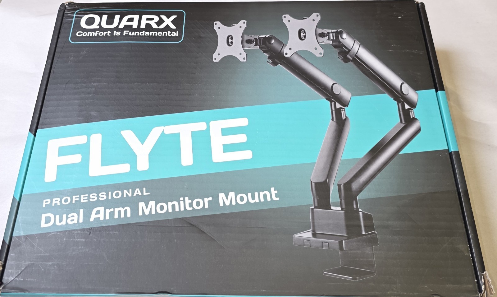 Quarx Flyte Dual Arm Monitor Mount QX-700 NEW