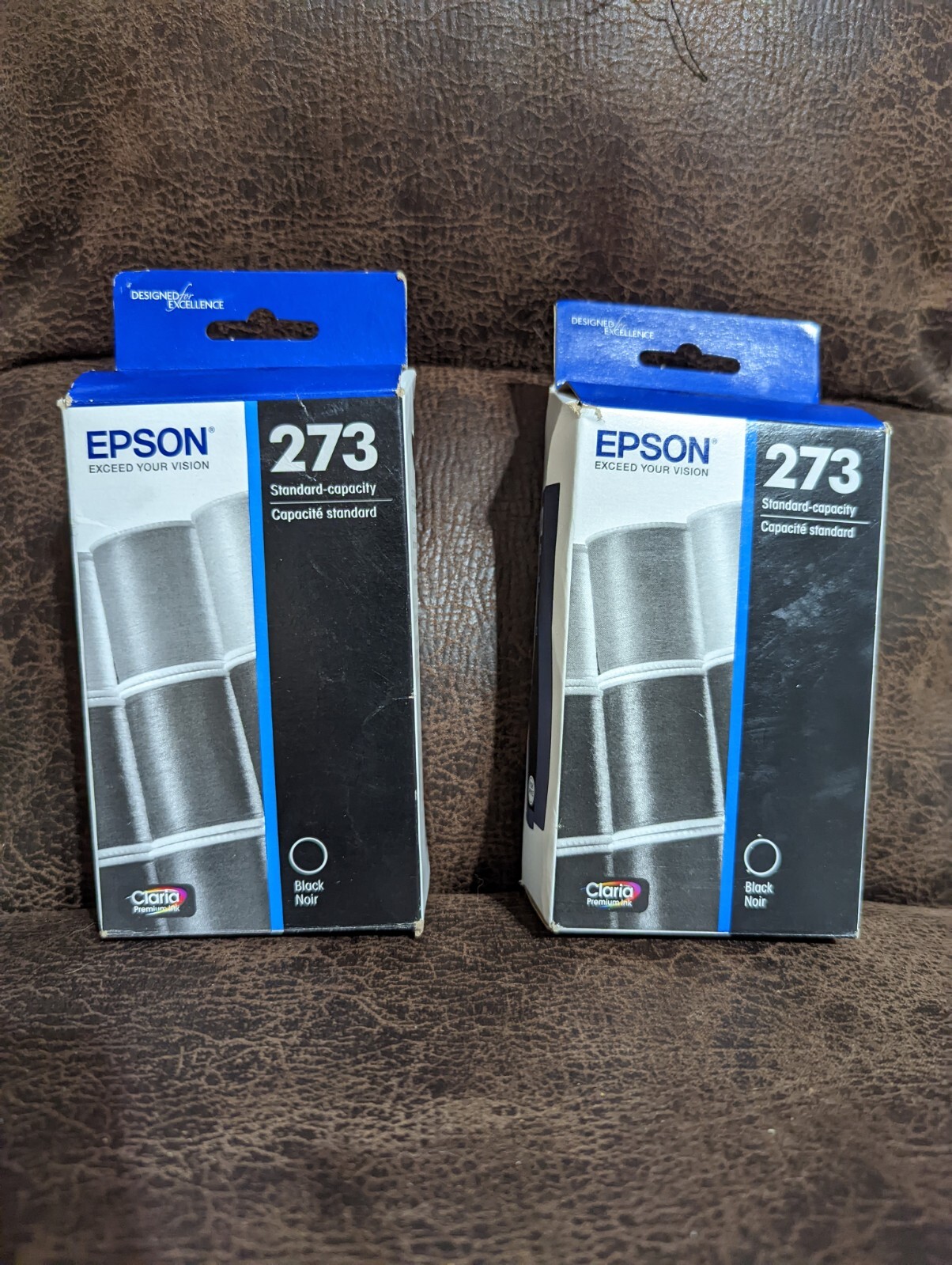 Epson 273 Black Ink Cartridge - 2 Packs - BRAND NEW SEALED 