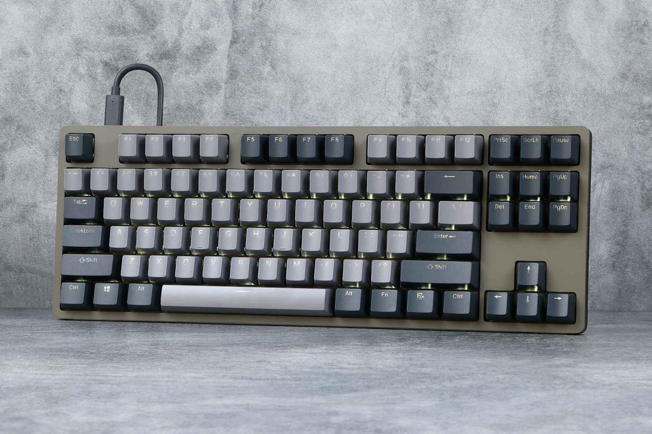 DROP ENTR Wired Mechanical Keyboard R3 87 keys Olive Gray Gateron Brown Pro 3.0