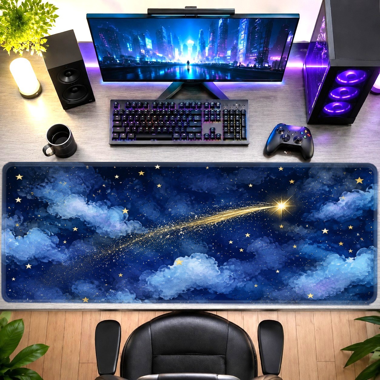 [ Class] 2D Flat Super Big Large Gaming Mouse Pad, Desktop Decoration Desk Pad
