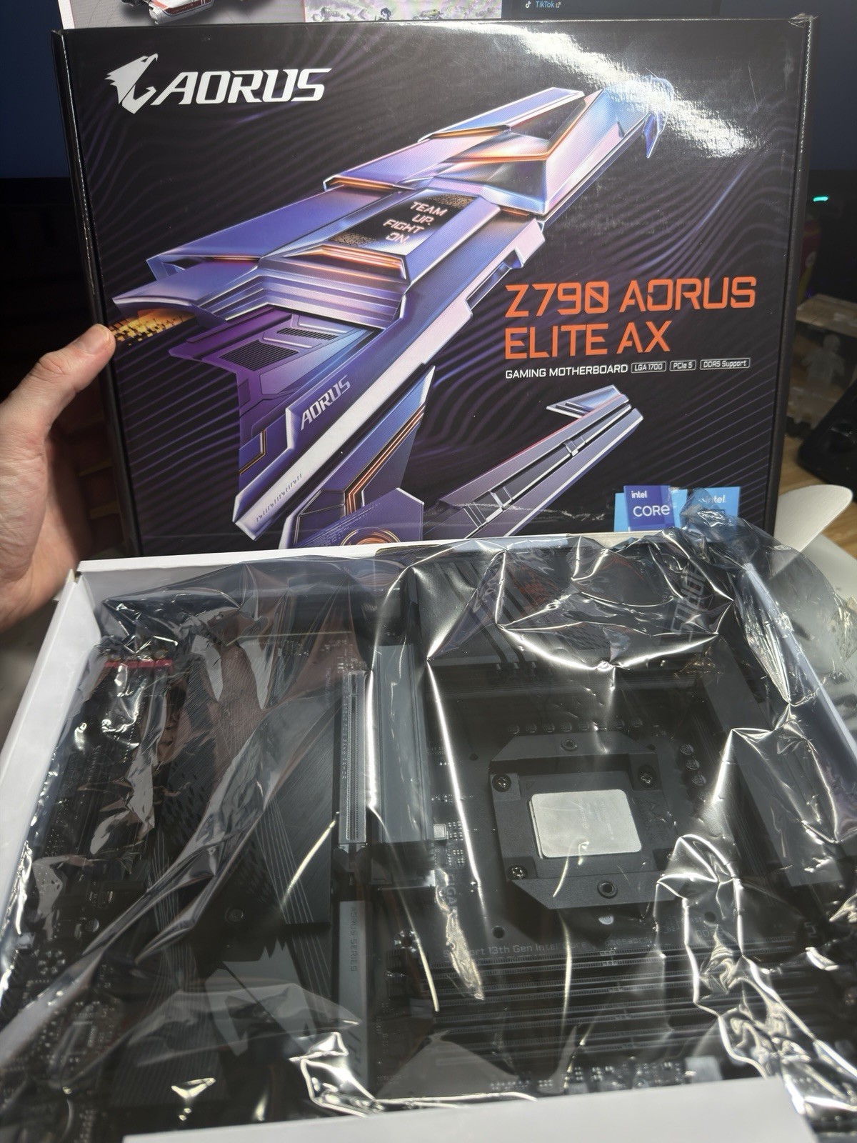 Intel 12900k  Motherboard gaming bundle Gigabyte z790 AORUS Elite AX DDR5 ready 