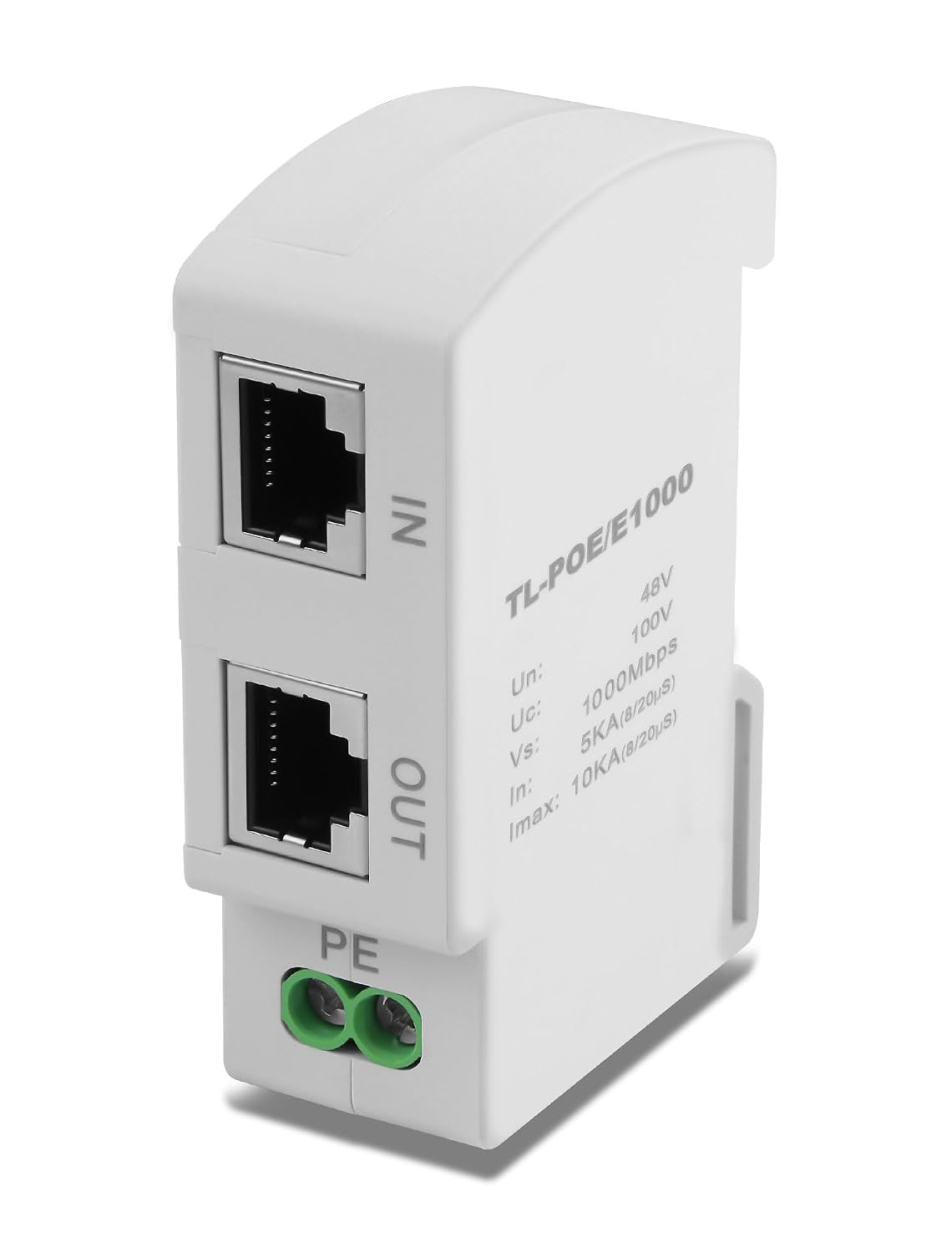 Ethernet Surge Protector Gigabit Poe DIN Rail RJ45 Network Surge Protector LAN
