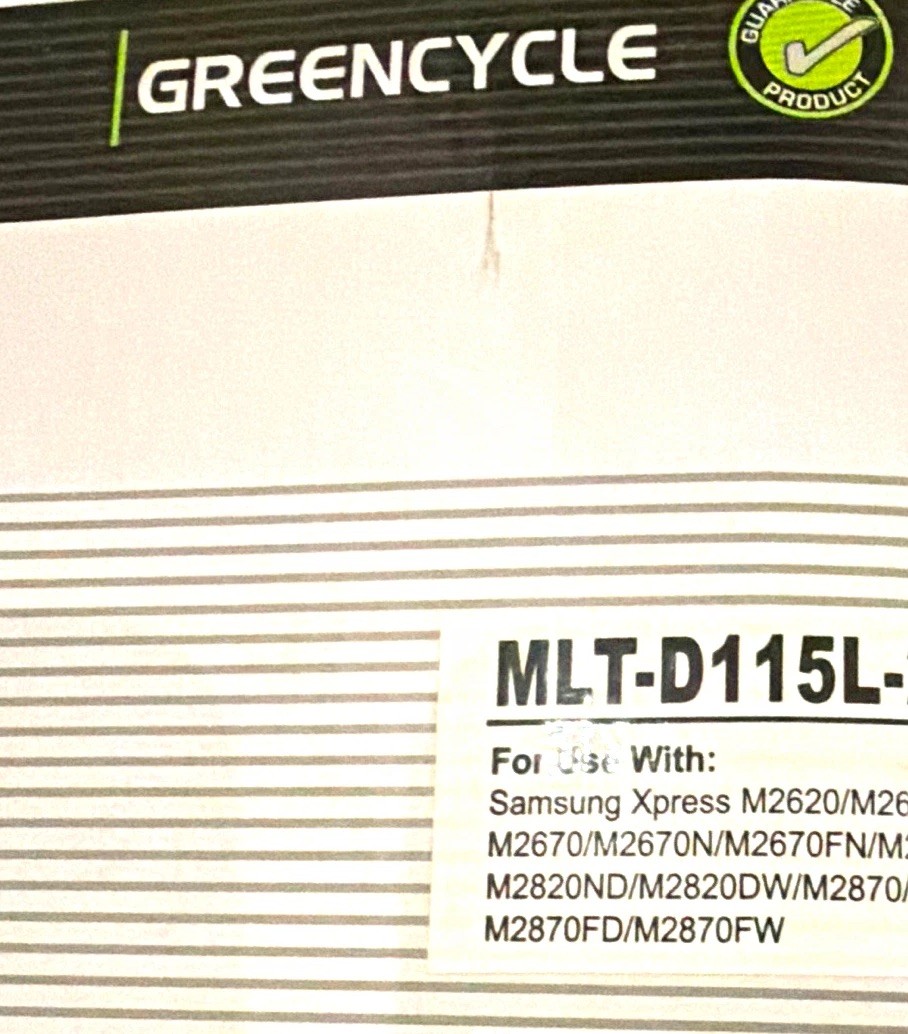 GREENCYCLE MLT-D115L Black Laser Toner Compatible For Samsung