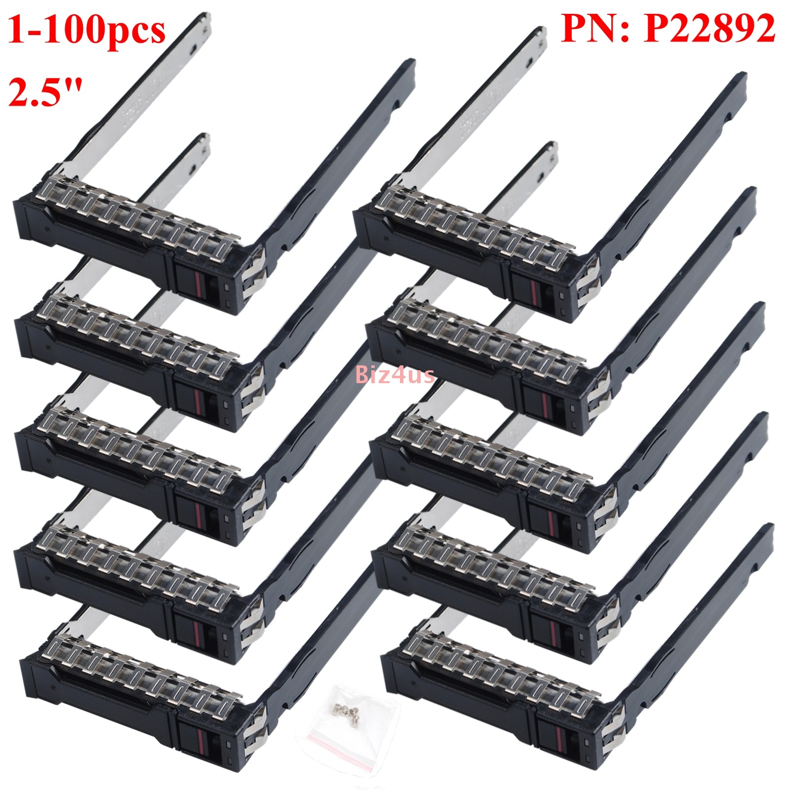 Lot 2.5" SFF P22892 Drive Tray Caddy For HP Proliant Gen10 Plus & Gen11 Servers