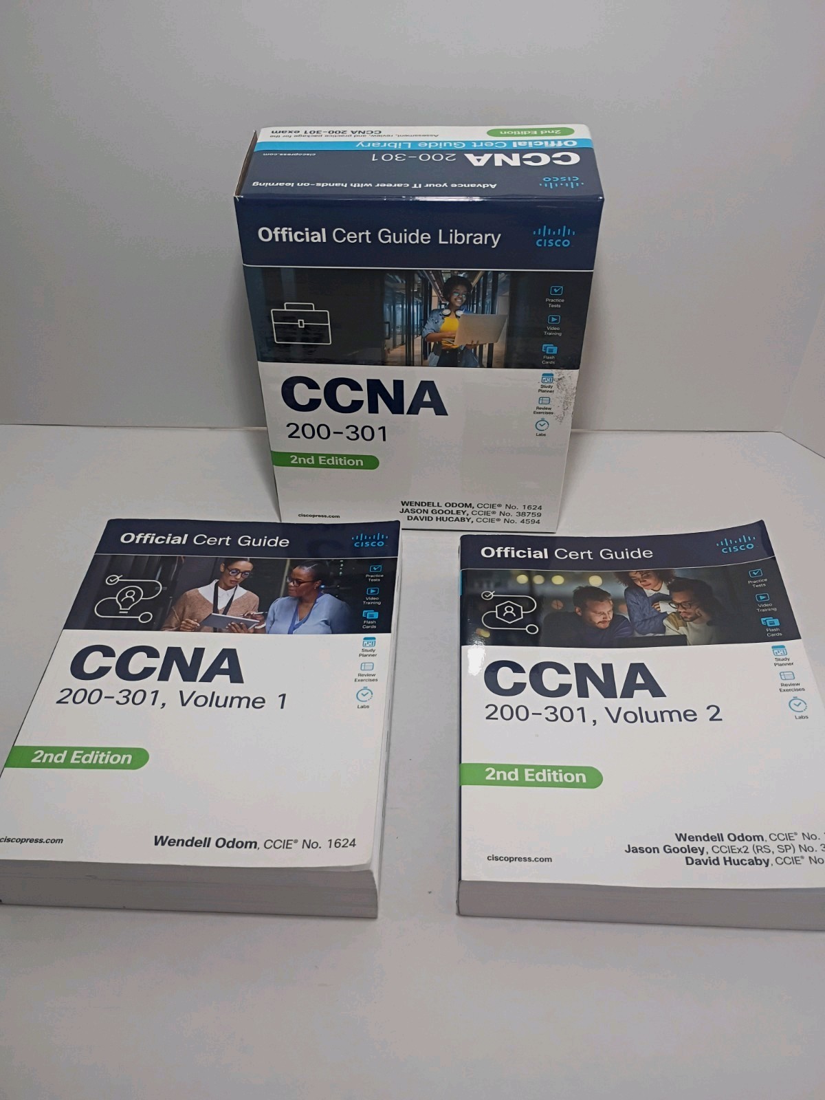 Cisco CCNA 200-301 Official Cert Guide Library 2nd Edition Box Set Vols 1+2 Odom