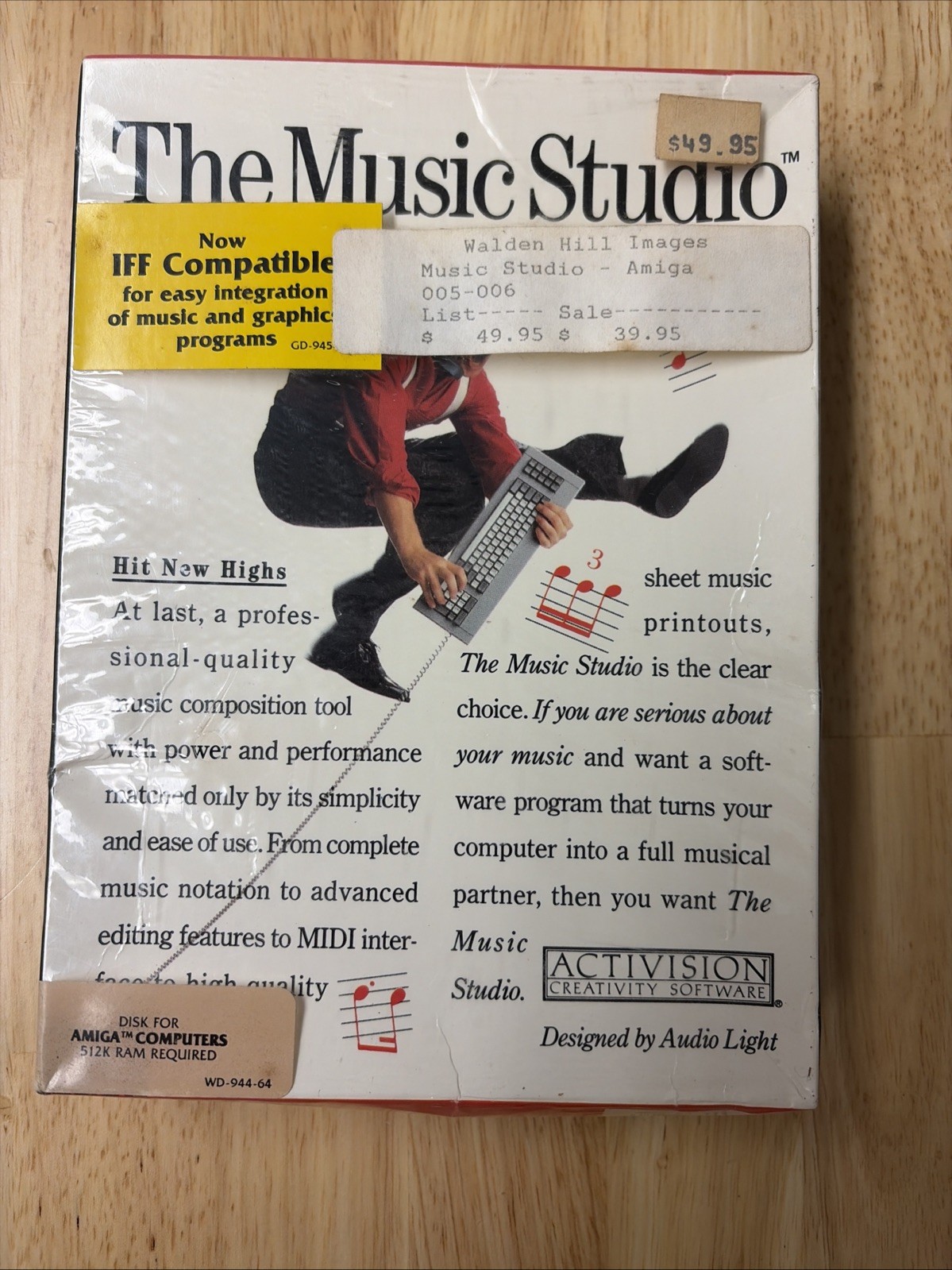 The Music Studio Amiga Computer Software Activision SEALED NOS