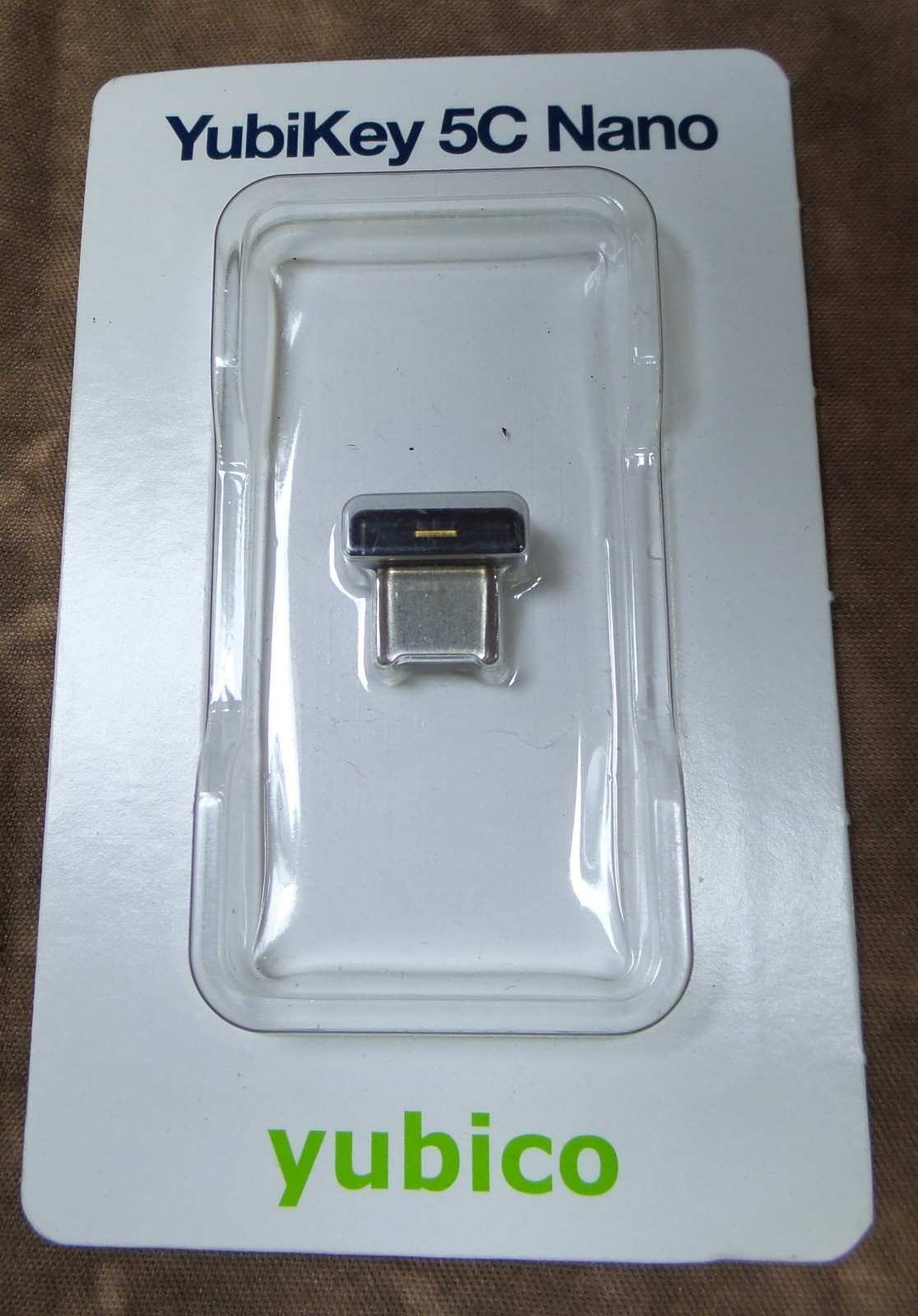 Yubico YubiKey 5C Nano MFA FIDO USB-C Multi-Factor Authentication Security Key