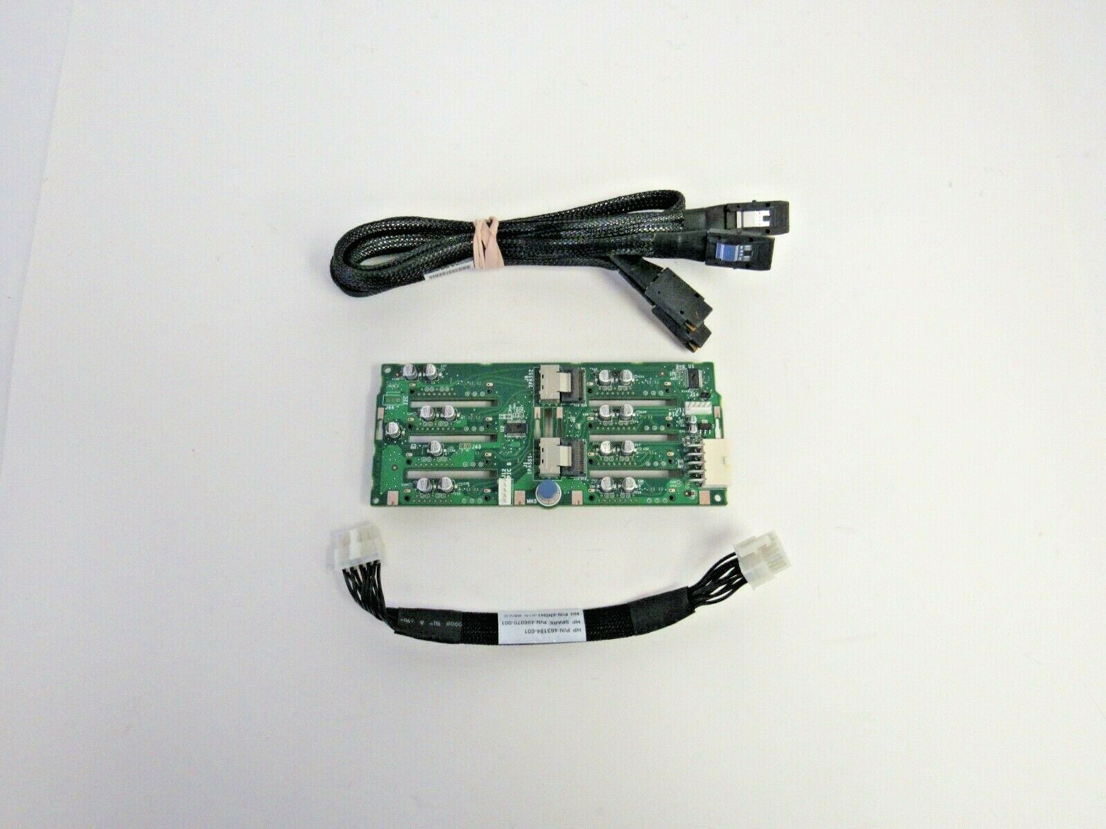 HP 507690-001 ProLiant DL380 G6 G7 2.5" SAS Backplane w/ Cables     11-4
