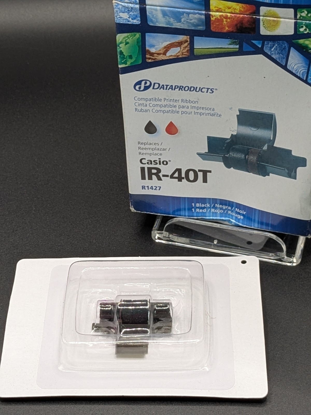 Dataproducts Casio IR-40T Black Red Ink Roller R1427