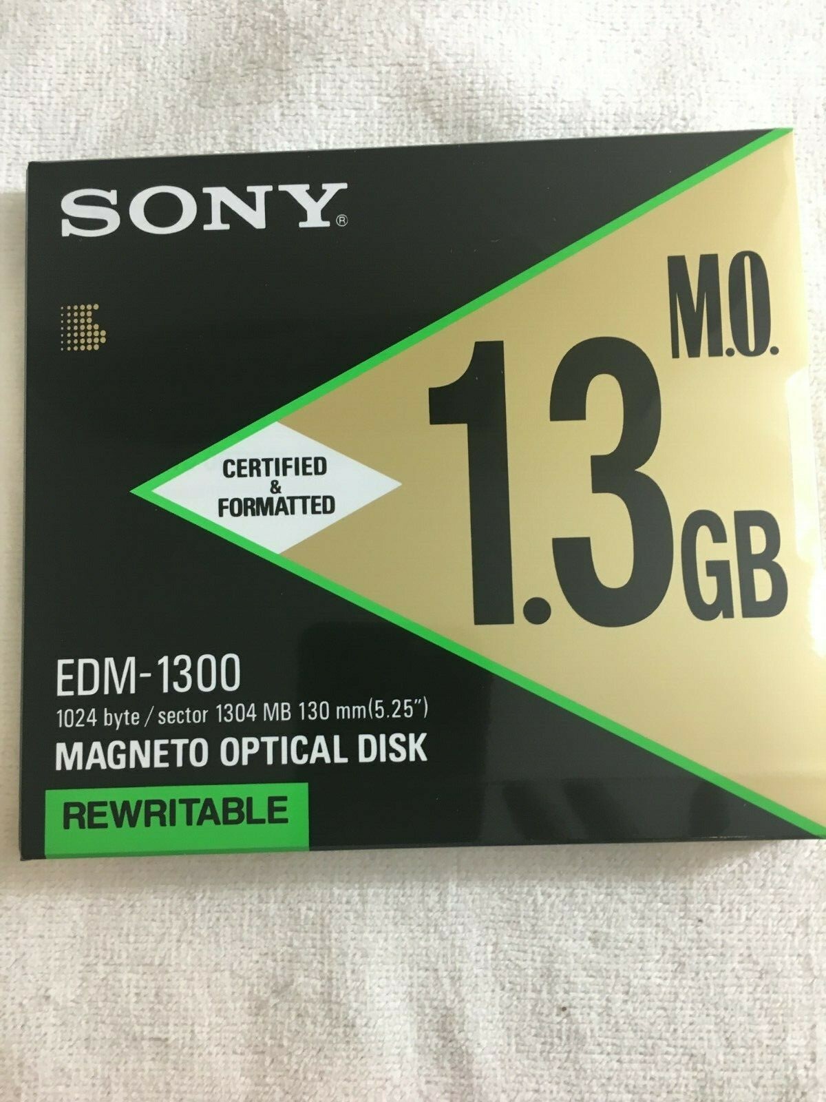Sony EDM-1300 1.3GB,  Rewritable, Magneto Optical Disk - NEW Sealed - Lot of 5.