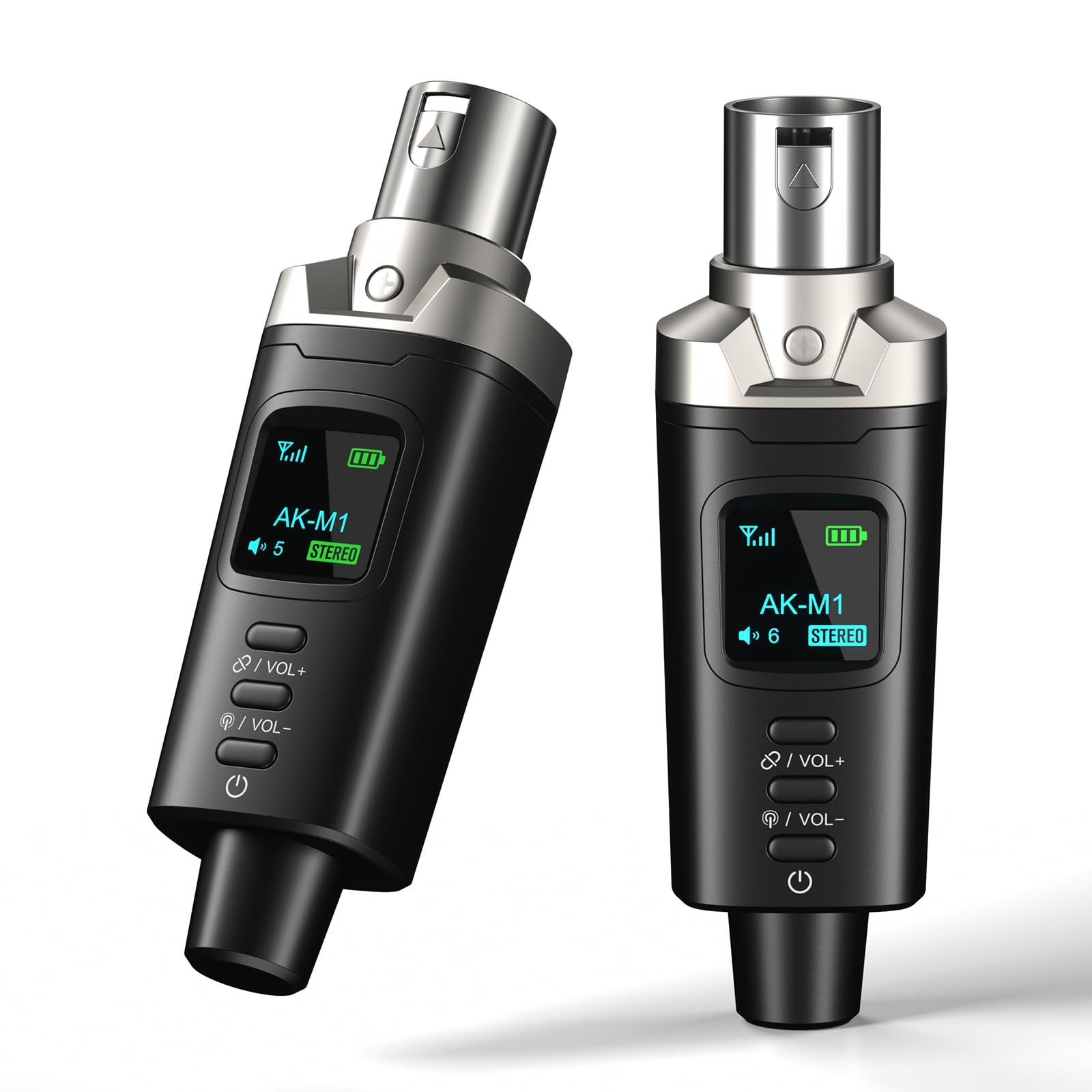 Aokeo AK-M1 XLR Bluetooth Receiver-High-Fidelity Wireless Audio Receiver x2