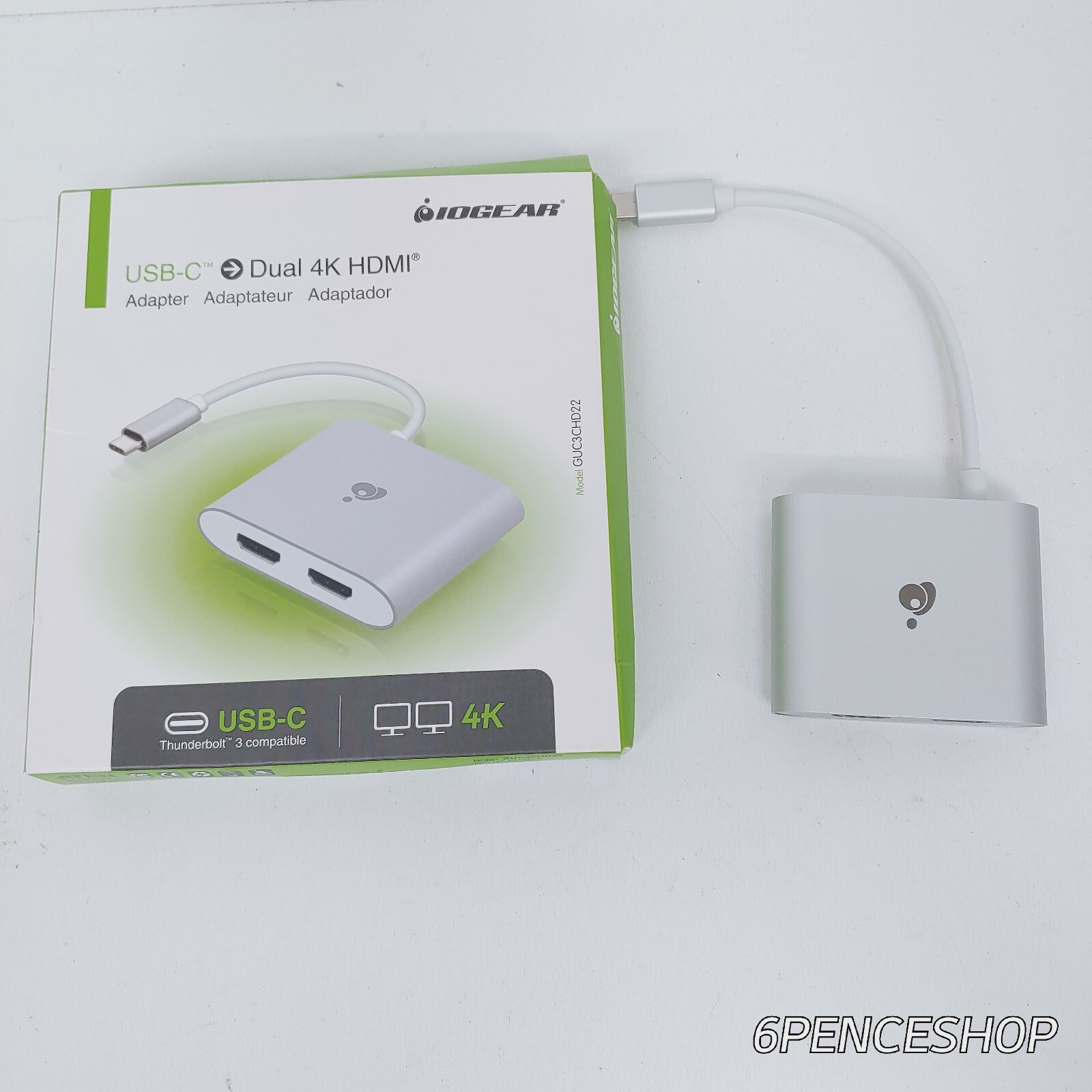 OB IOGEAR USB-C to Dual 4K Adapter GUC3CHD22