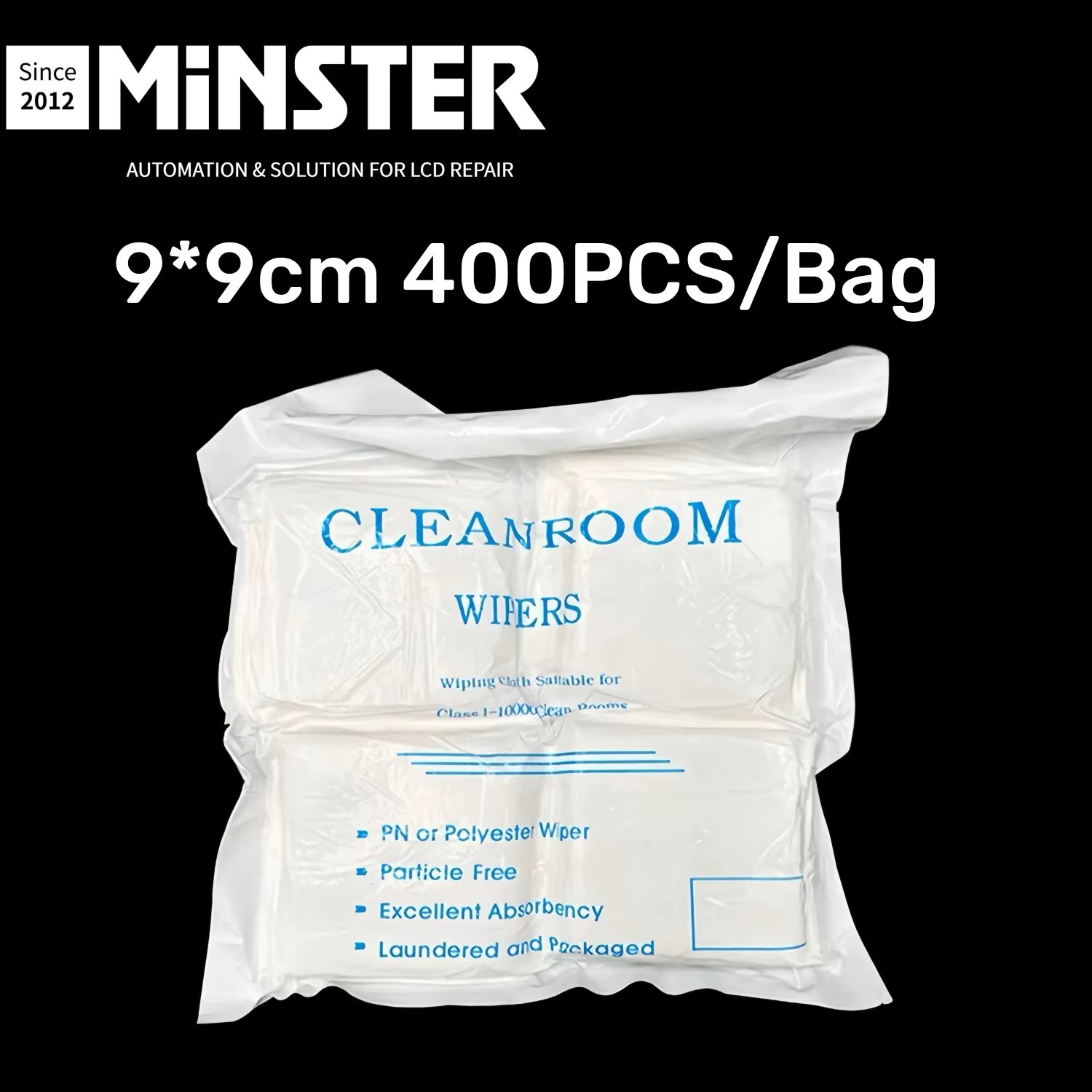 400PCS Antistatic Lint-Free Microfiber Screen Cleaning Wipes Phone TV Monitor
