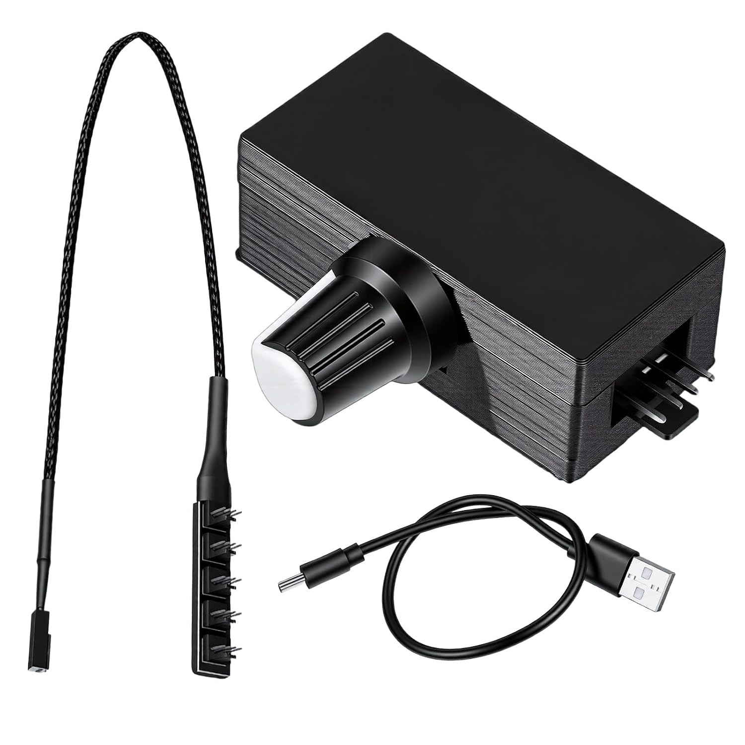 4 Pin 12V PWM Fan Speed Controller PWM Fan Controller with 4 Pin 5 Way PC Fans S