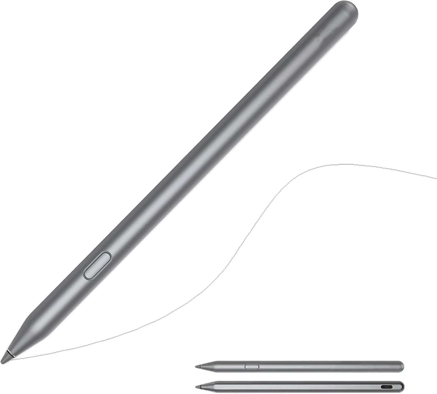 Lenovo - Tab Pen Plus - Gray Stylus - OEM - USB-C - Extra Tip Included