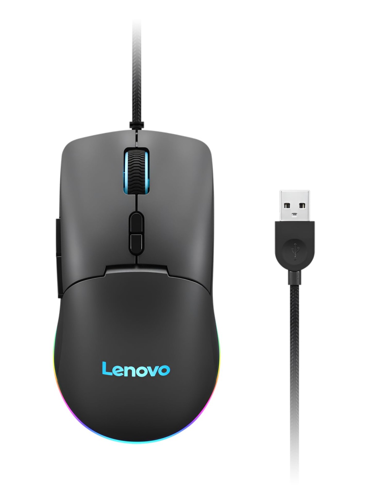 Lenovo M210 Rgb Gaming Mouse 8000 Dpi Programmable 7 Buttons Ergonomic Design