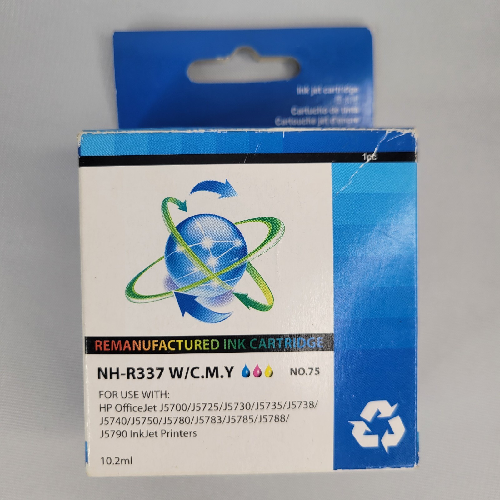 NH-R337 W/C.M.Y. Ink Cartridge For Use With HP Printers Exp 10/2012