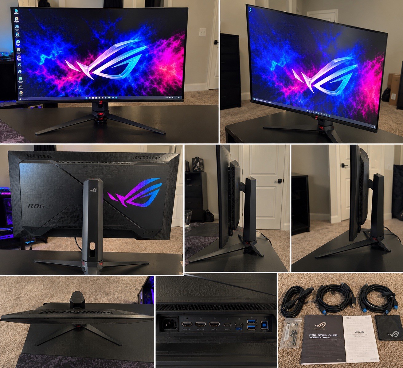 Asus ROG Strix XG32UCWMG 32  Class 4K UHD Gaming OLED Monitor - 16:9 - Black