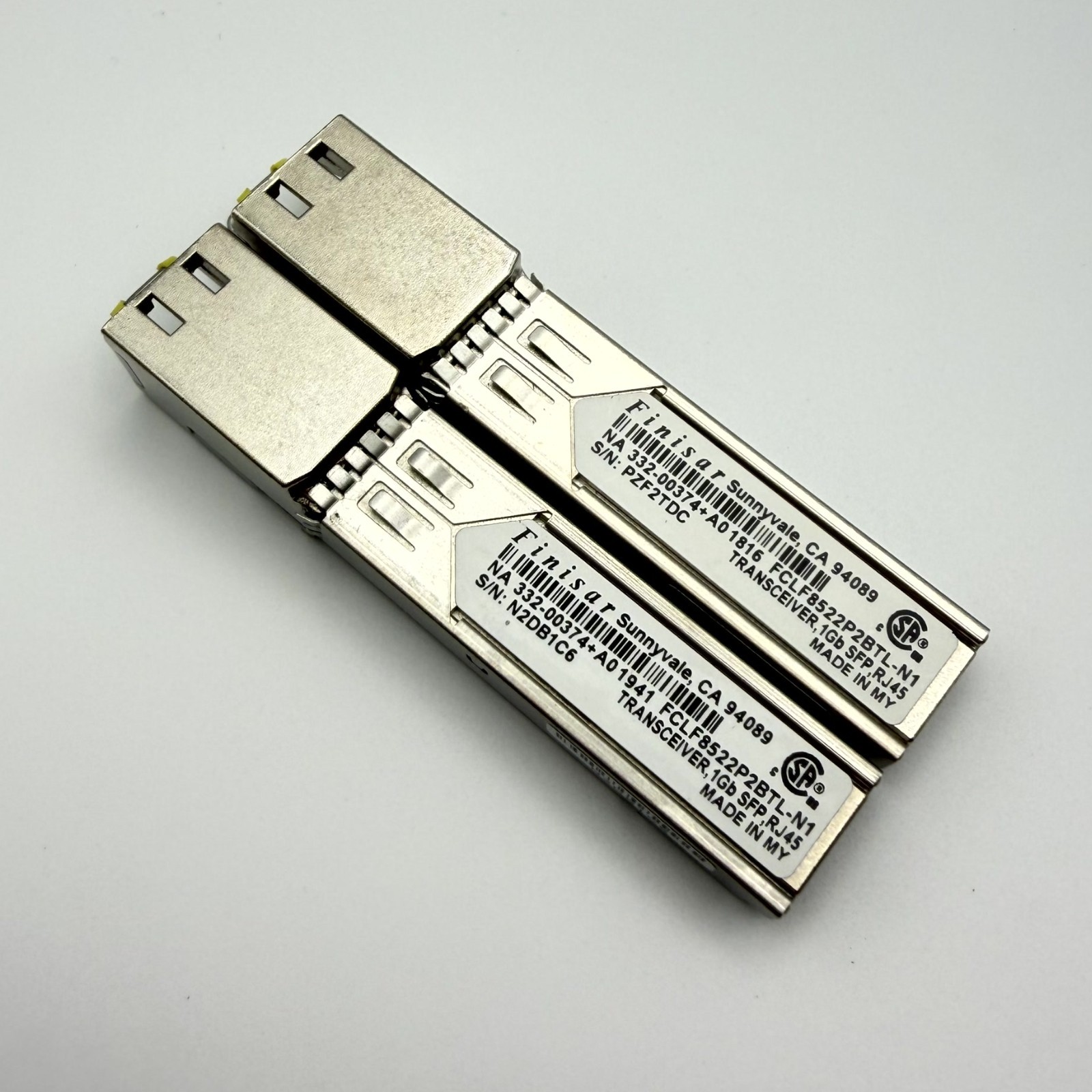 Finisar FCLF8522P2BTL‑N1 1Gb SFP RJ45 Copper NA 332‑00374A01941 Gigabit Ethernet