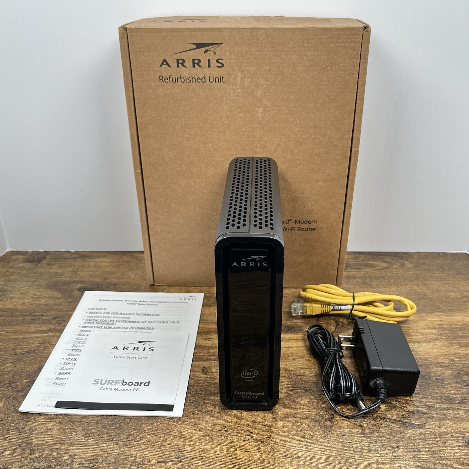 ARRIS SURFboard SBG10 DOCSIS 3.0 Cable Modem WiFi Router - Refurbished