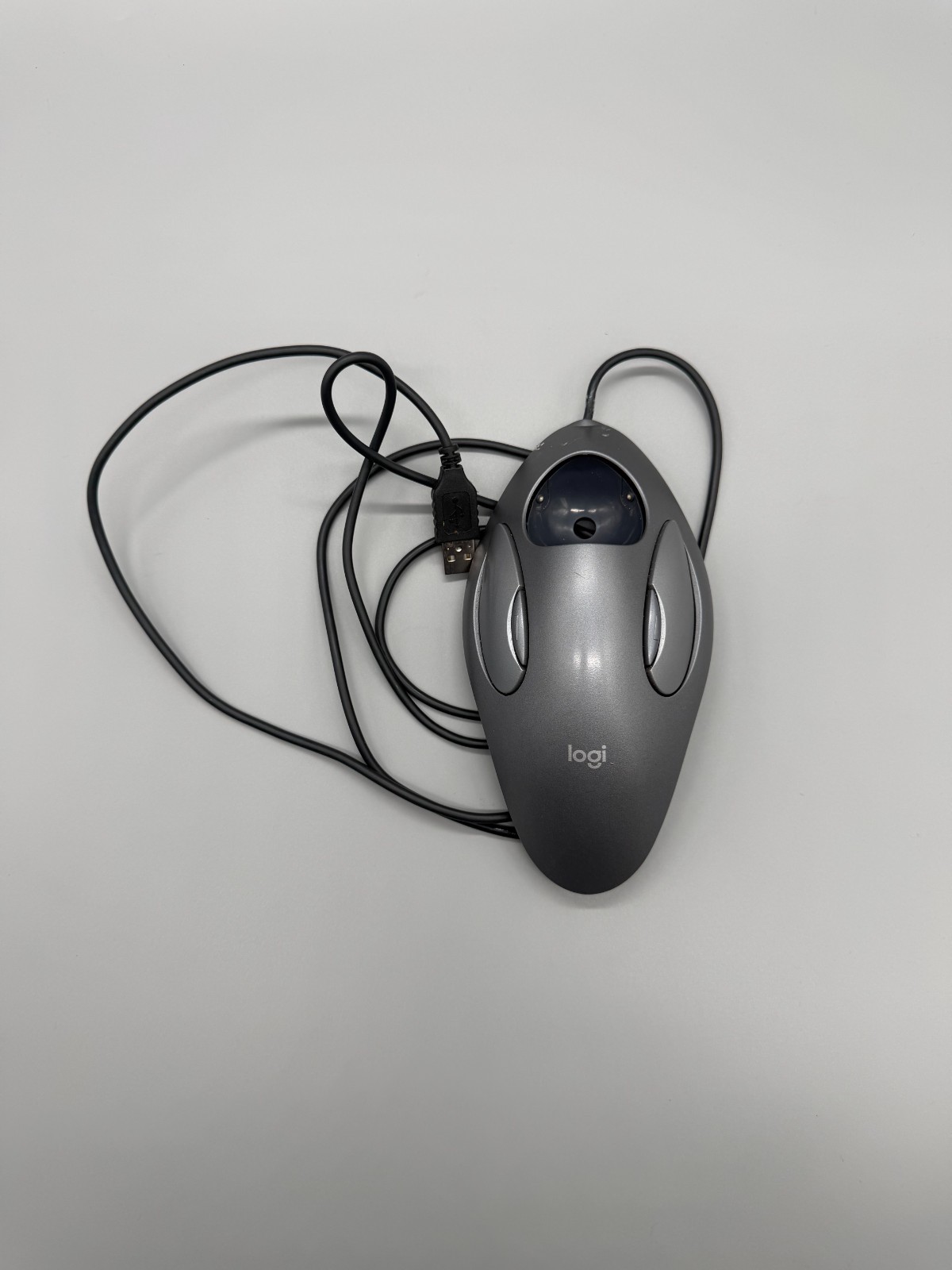 T-BC21 Logitech Trackman Marble Mouse USB Wired Trackball Mouse / For Parts