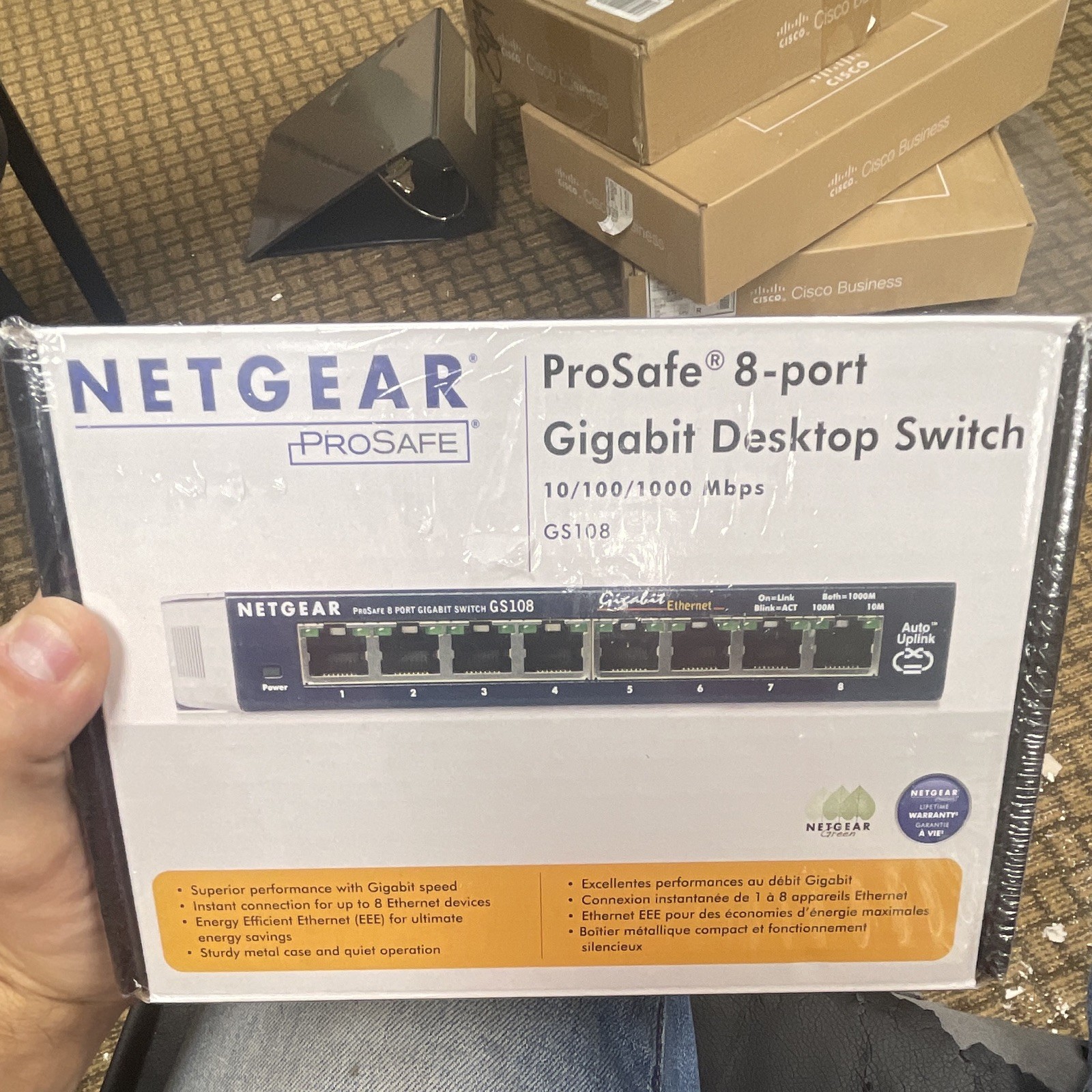 NETGEAR GS108 ProSafe (GS108-400NAS) 8 Port Standalone Gigabit Ethernet Switch