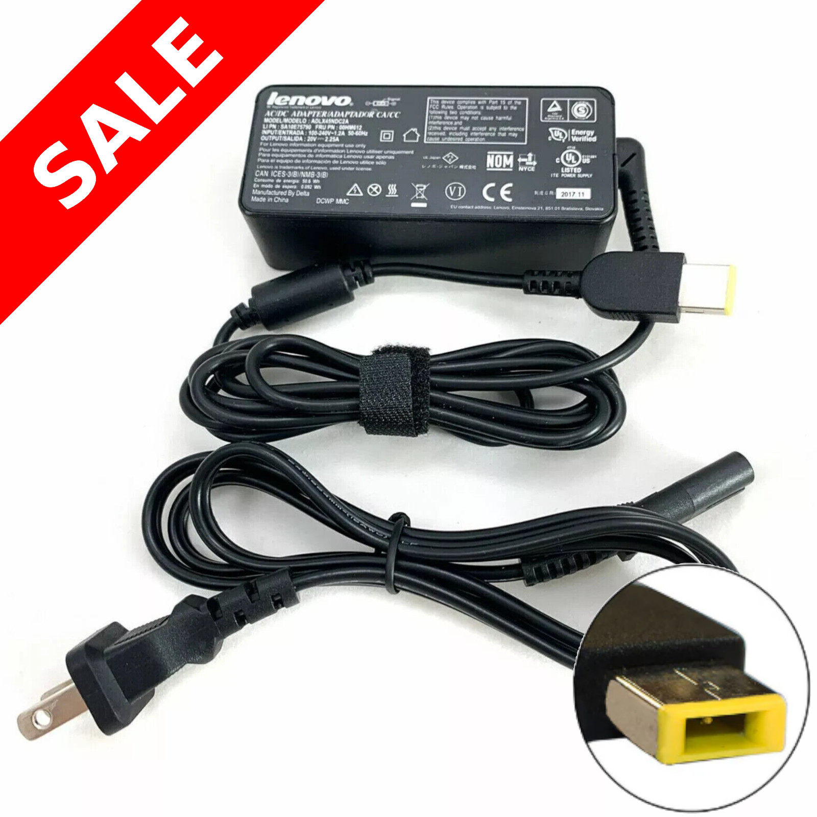 GENUINE LENOVO THINKPAD AC Adapter Power Charger 45W X1 T450 T460 T470 X230 X240