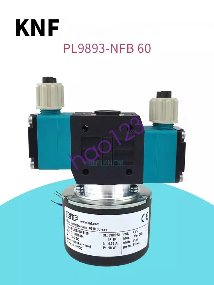1pcs KNF PL9893-NFB60 diaphragm pump Double-head ink pump Free delivery