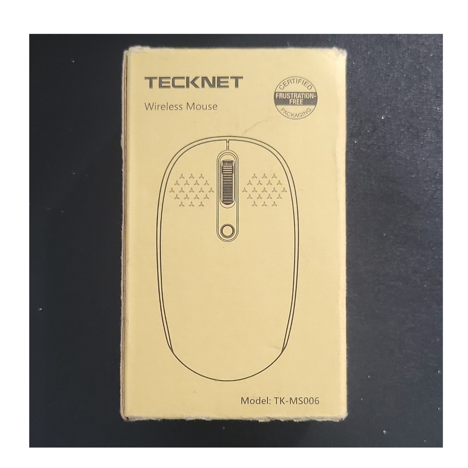TeckNet Wireless Mouse TK-MS006 2.4GHz Ergonomic Optical USB Receiver