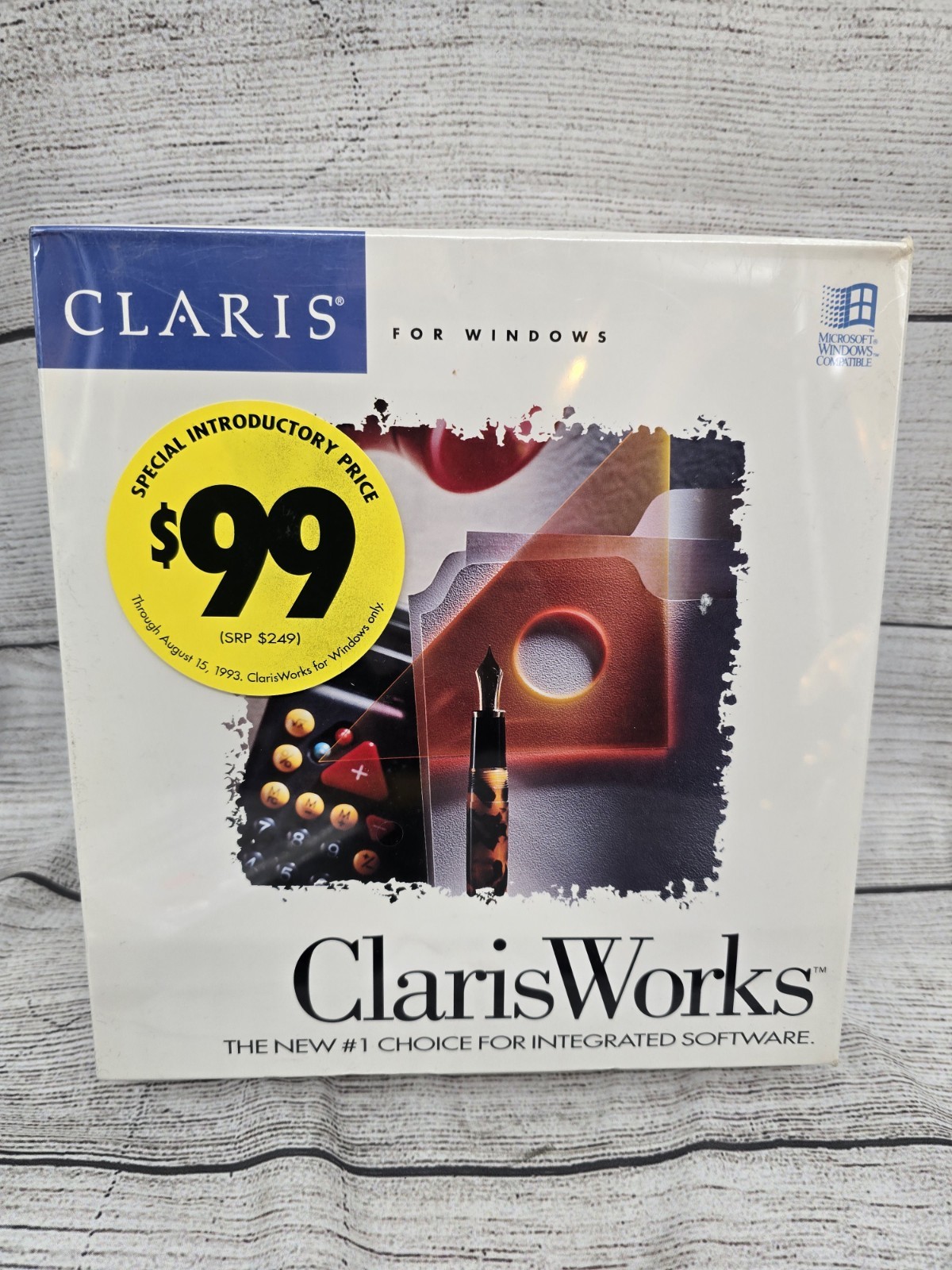Clarisworks For Windows SEALED 1990 Floppy