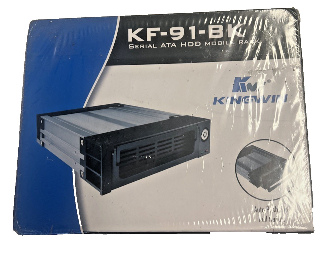 Kingwin KF-91-BK SATA 5.25 Mobile Rack (NIB)