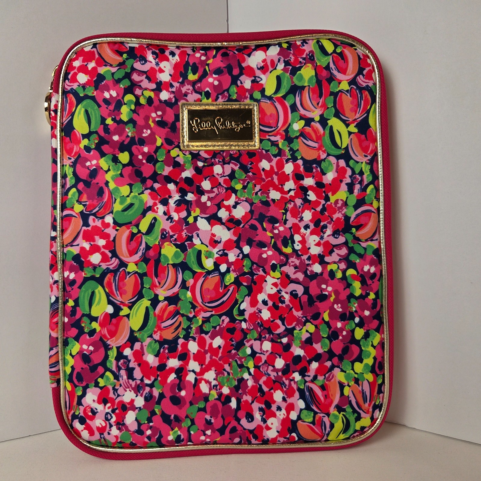 Lilly Pulitzer Notebook Folio "Wild Confetti" Floral Print Multiple Pockets