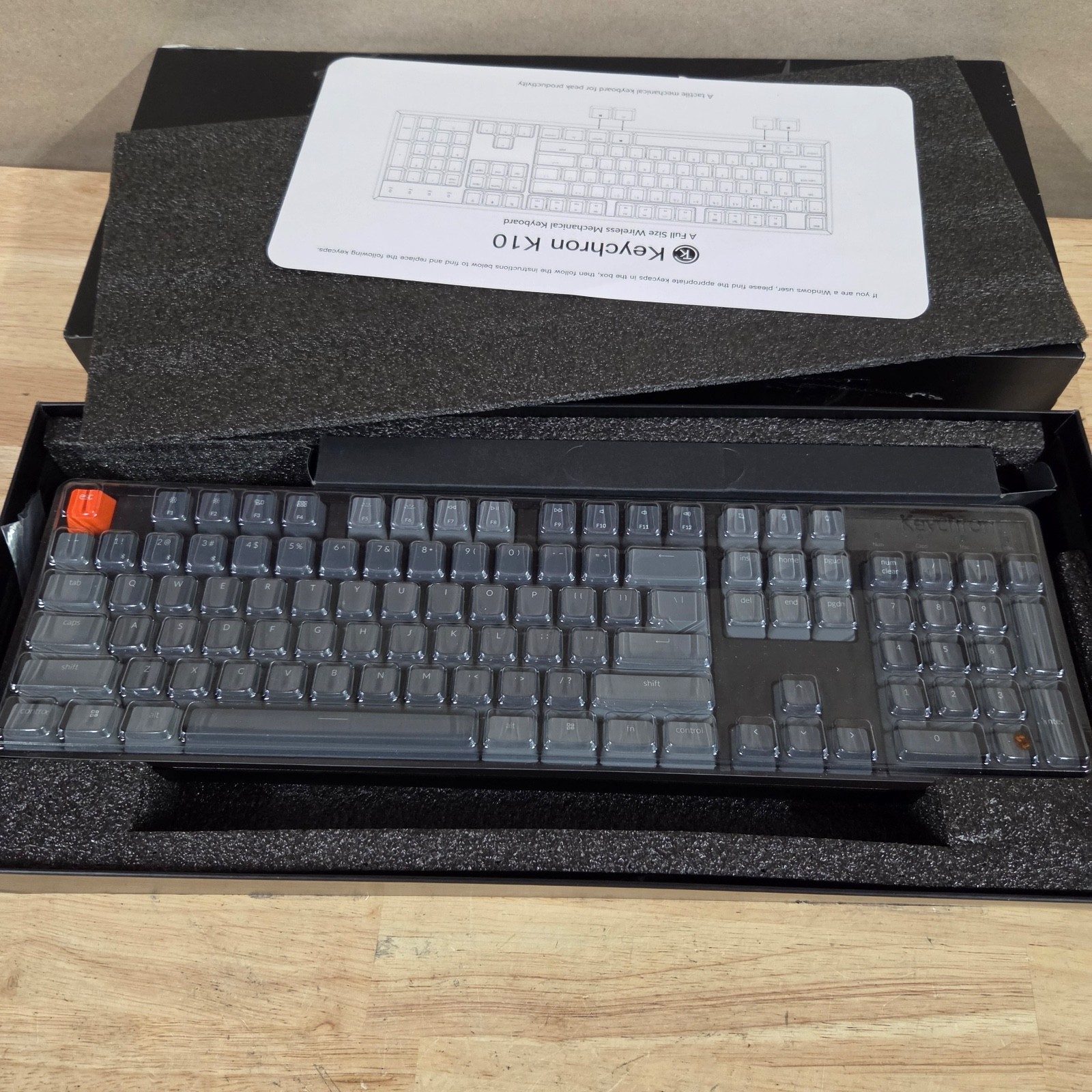 Keychron K10 Mechanical Keyboard Wireless Tactile - New in Box