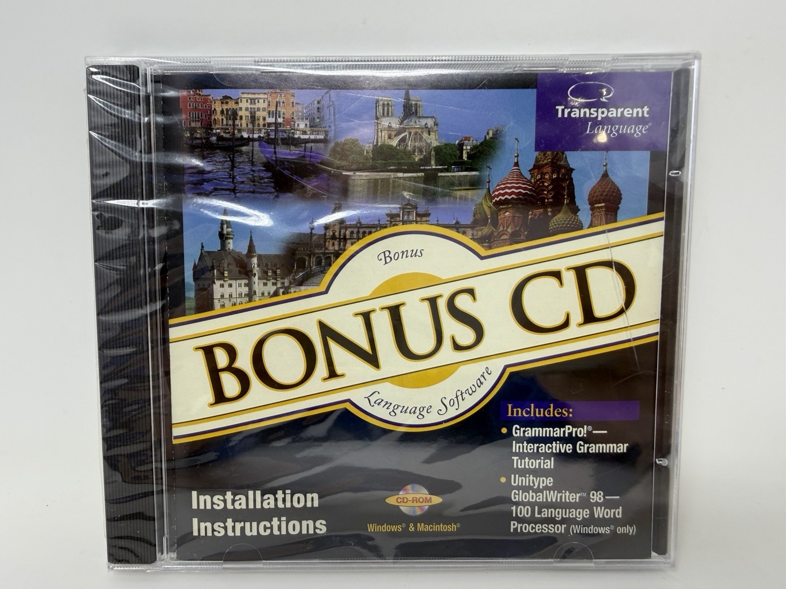Transparent Language Bonus CD CD-Rom  Software - NEW Sealed