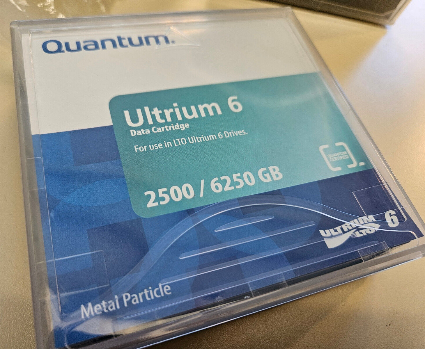 Single (1) Quantum LTO6 Ultrium Data Cartridge 2500/6250GB MR-L6MQN-01 BRAND NEW