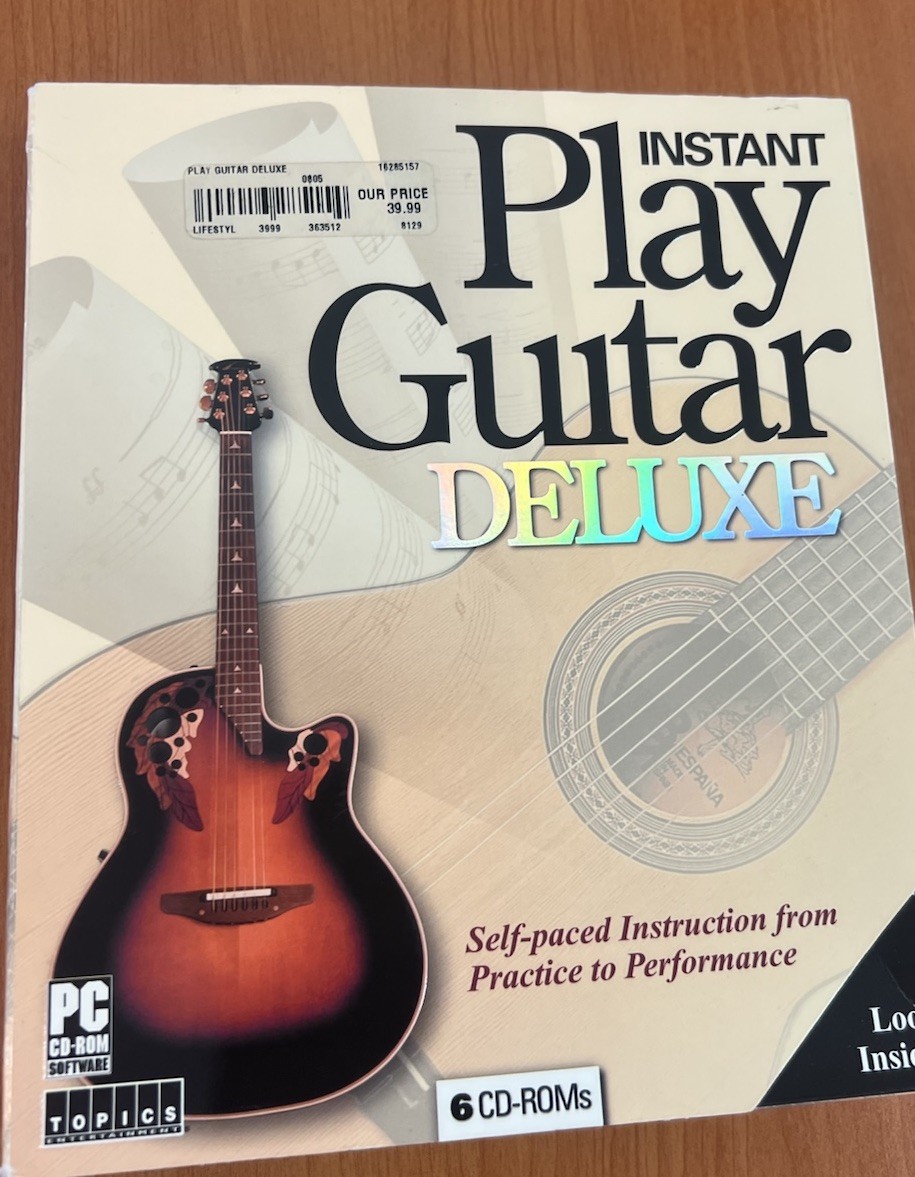 Instant Play Guitar Deluxe Edition (Windows PC CD Rom  2004 🎸 6 CD ROM