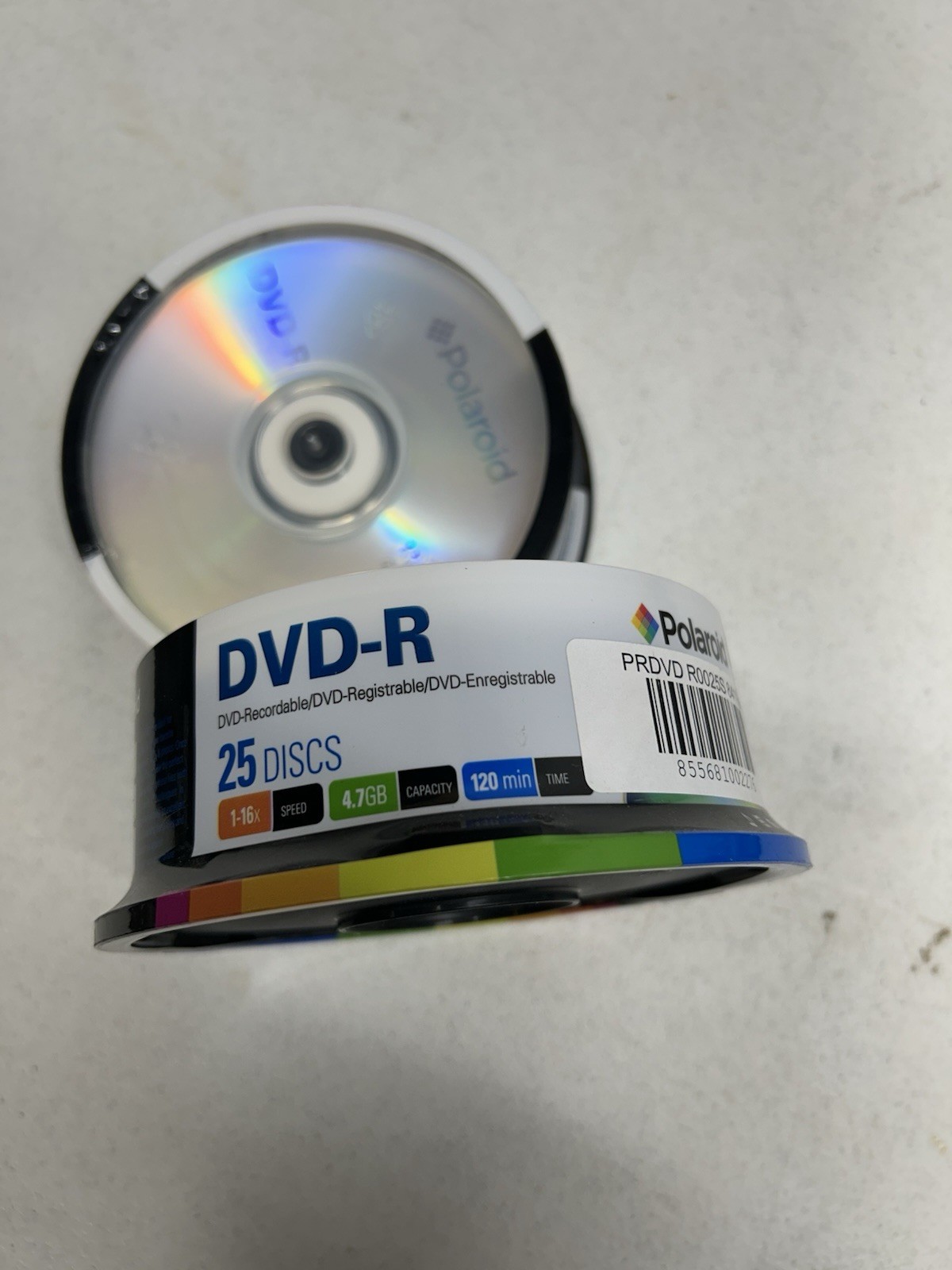 Polaroid DVD+R 25 Discs X2(50 Discs) 1-16x 4.7GB 120min New