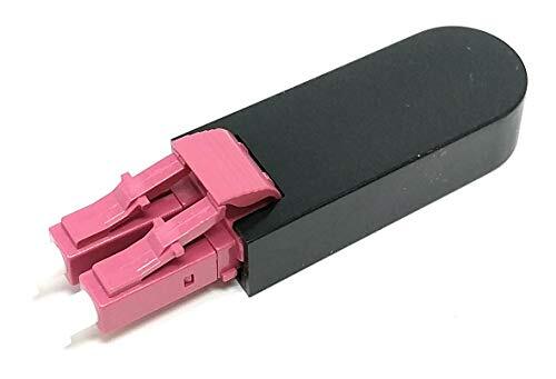 LC Fiber Optic 40GB OM4 Multimode 50/125 Loopback Adapter Magenta Coupler