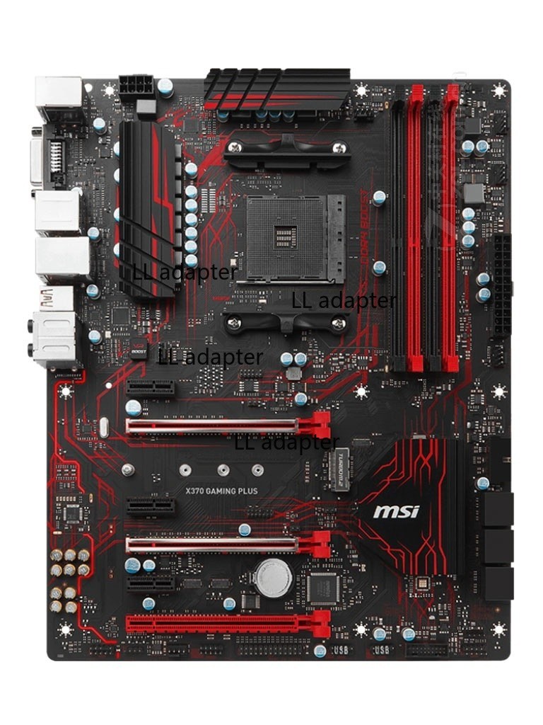 For MSI X370 GAMING PLUS motherboard X370 AM4 4*DDR4 64G DVI+HDMI ATX Tested ok