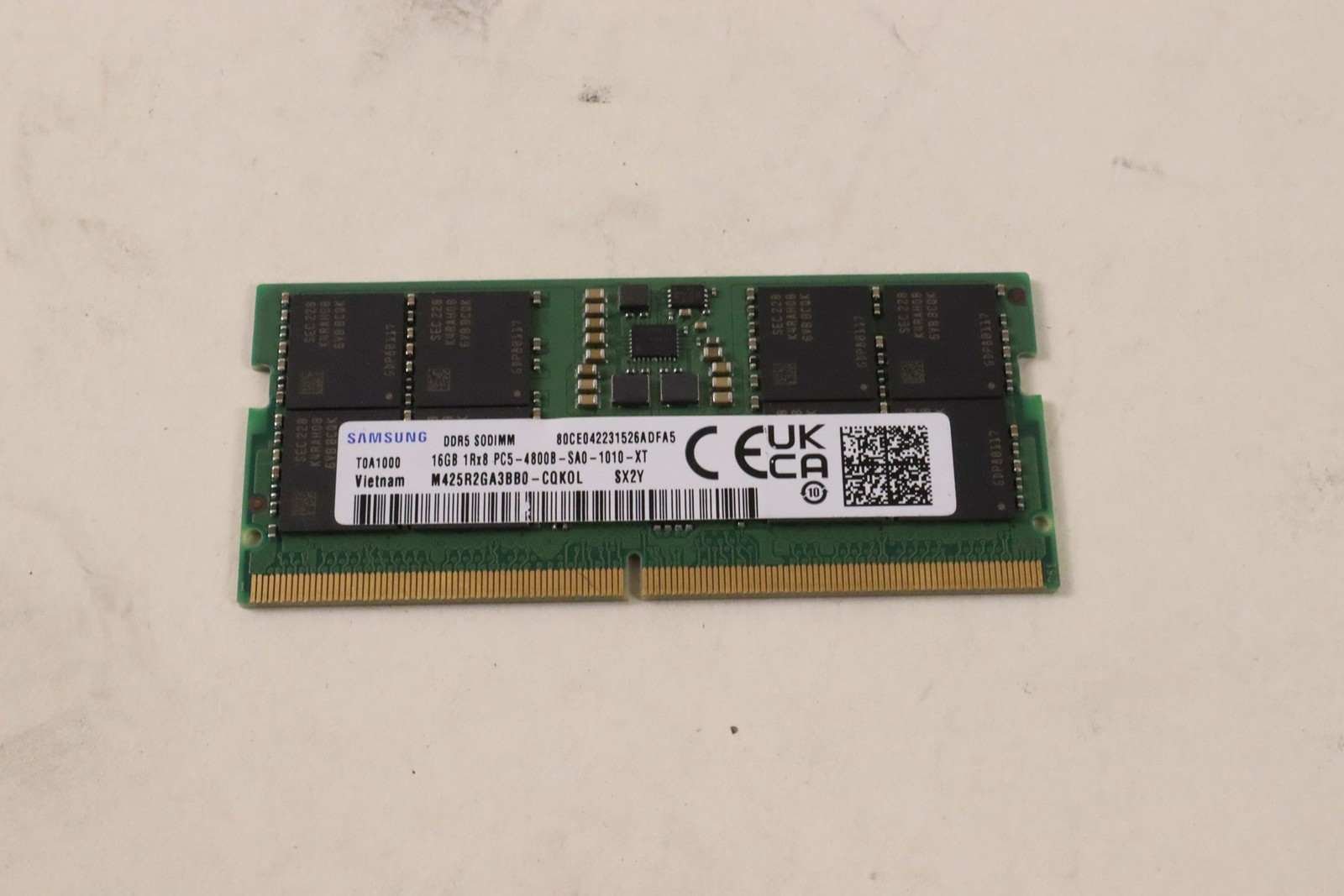 SAMSUNG 16GB 4800MHZ PC5-38400 DDR5 MEMORY MODULE | M425R2GA3BB0-CQK0L