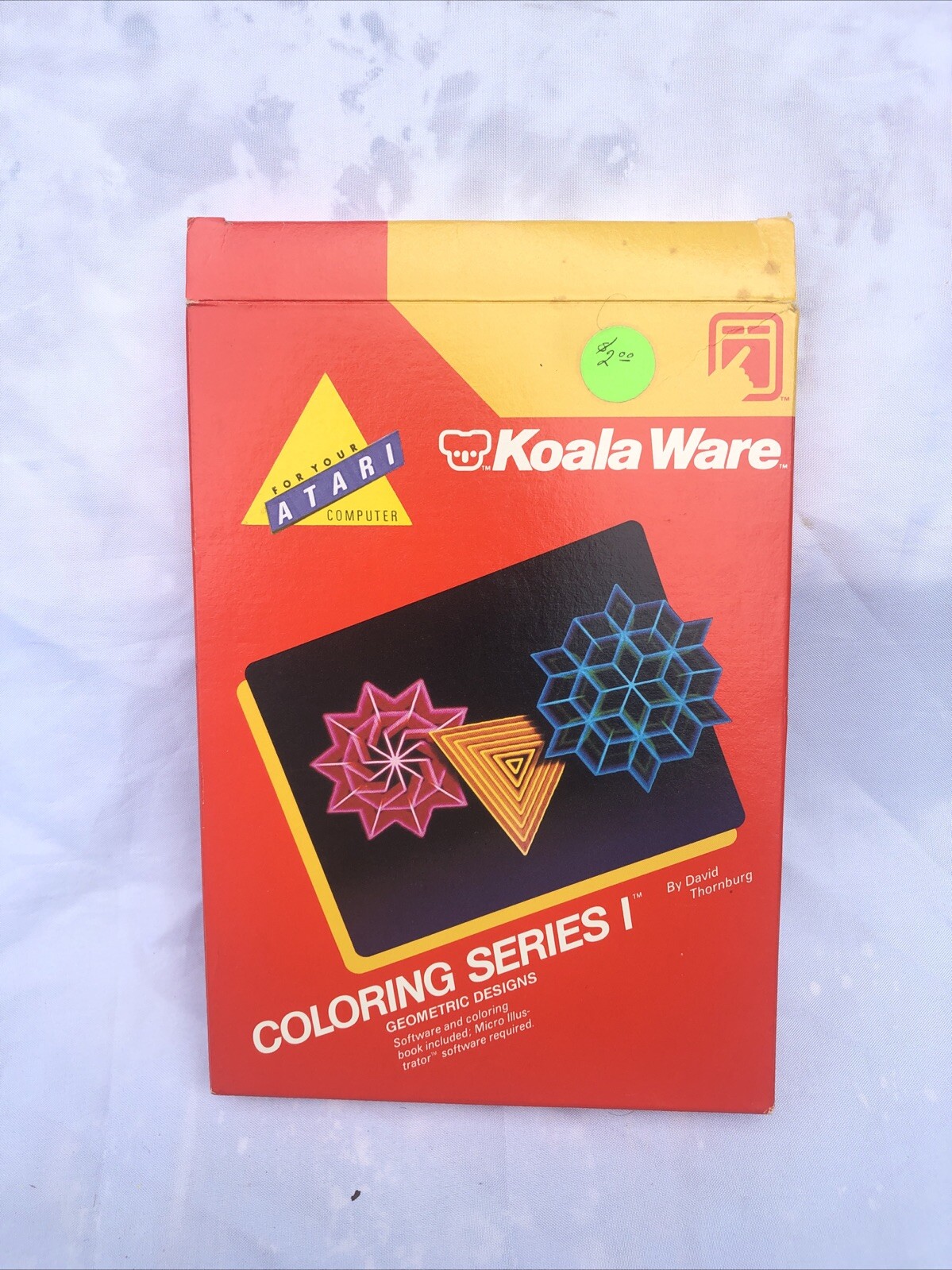 Atari Koala Ware Coloring Series 1 Geometric Designs (1983) Brand New/Sealed B2