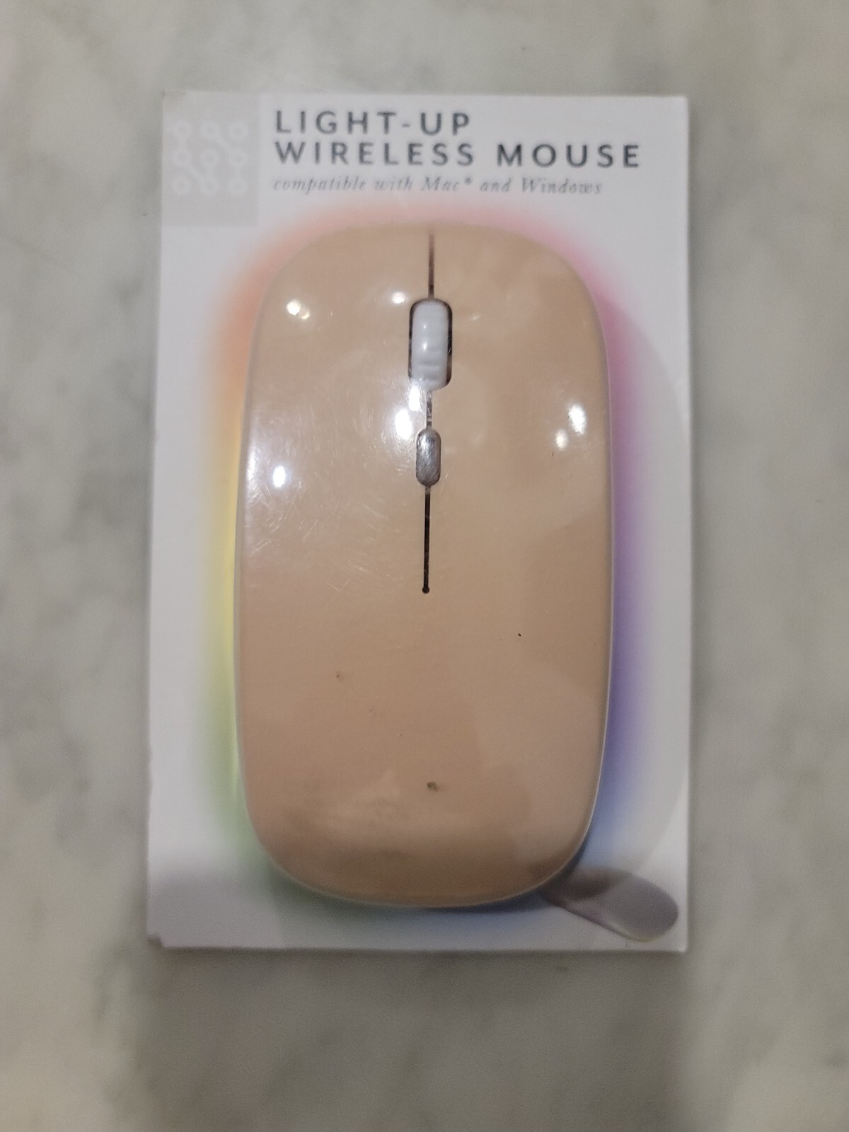 Vivitar Light Pink Light-Up Wireless Mouse Compatible with Mac & Windows