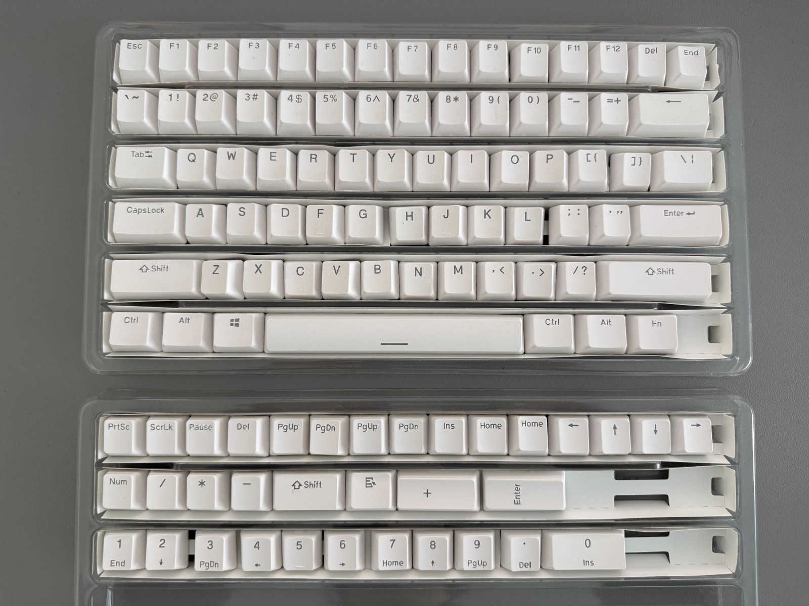 DROP White Shine Through Keycap Set OEM Profile MX MDX-34629-2