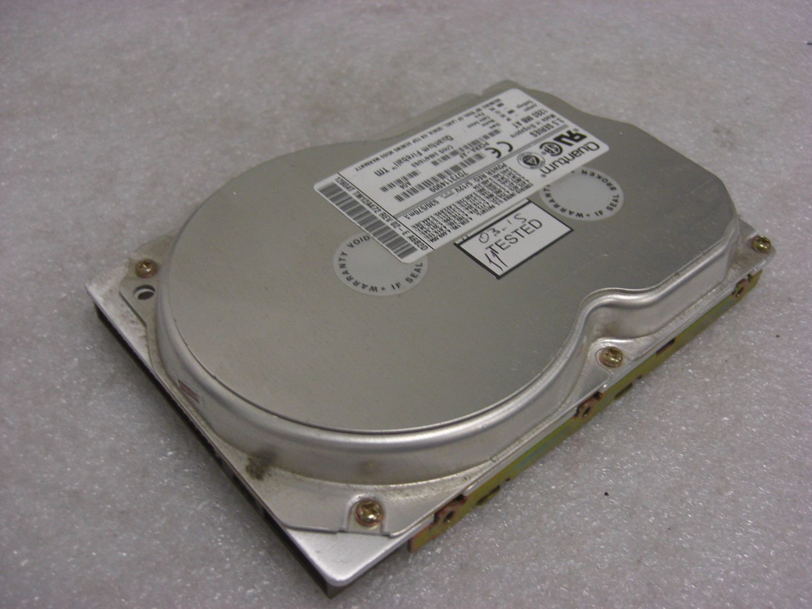 Quantum tm12a472 1.2gb ide hard drive TESTED