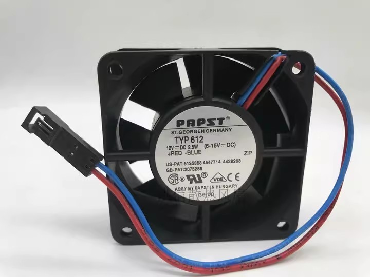 1PCS 6025 TYP612 DC12V 2.5W 6CM High-Quality Ultra-Durable Dual Ball Bearing