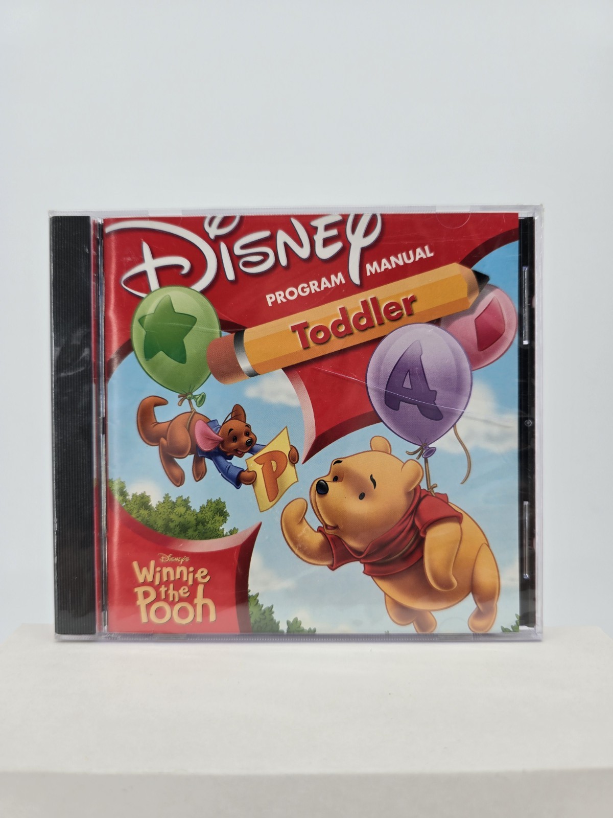 Disney Winnie the Pooh Toddler PC CD-ROM Program Manual New Sealed Cracked Case