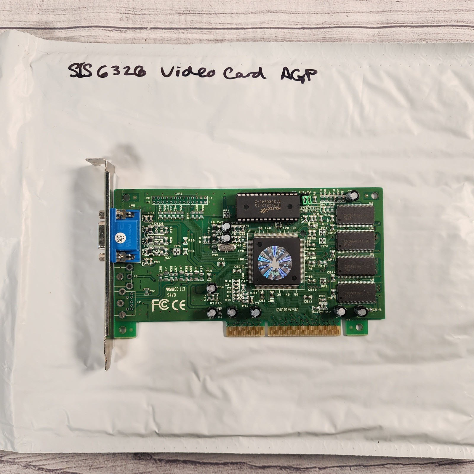 Pine Technology SiS 6326 8MB AGP Video Card VGA PT-5968-B8 V2.0 Retro Graphics