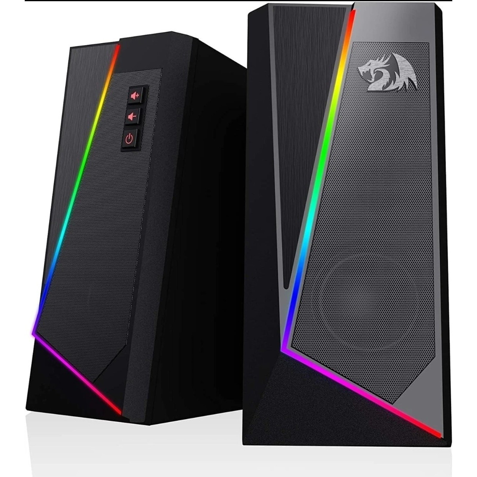 Redragon GS520 RGB Desktop Speakers, 2.0 Channel PC Computer Stereo Speaker