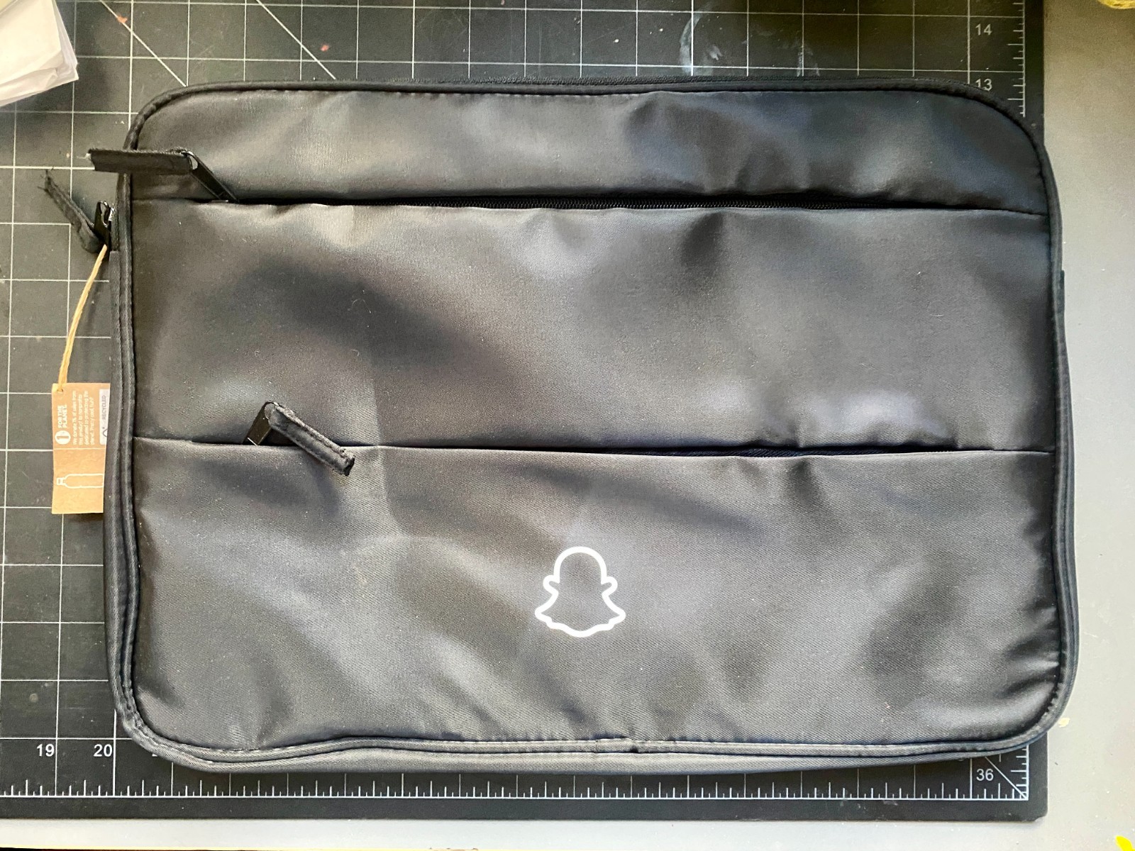 Snapchat Black Laptop/Computer Bag – Brand New, Official Logo, Padded Sleeve